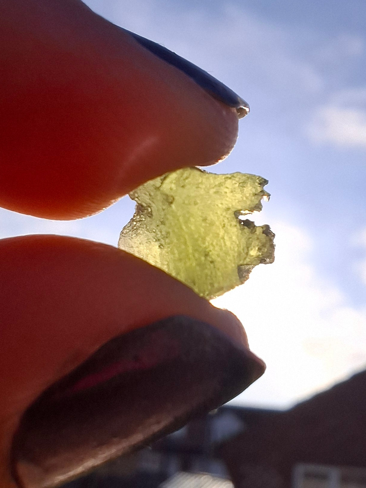 Moldavite Piece, 1.00g, Tektite (Ref: 1398)