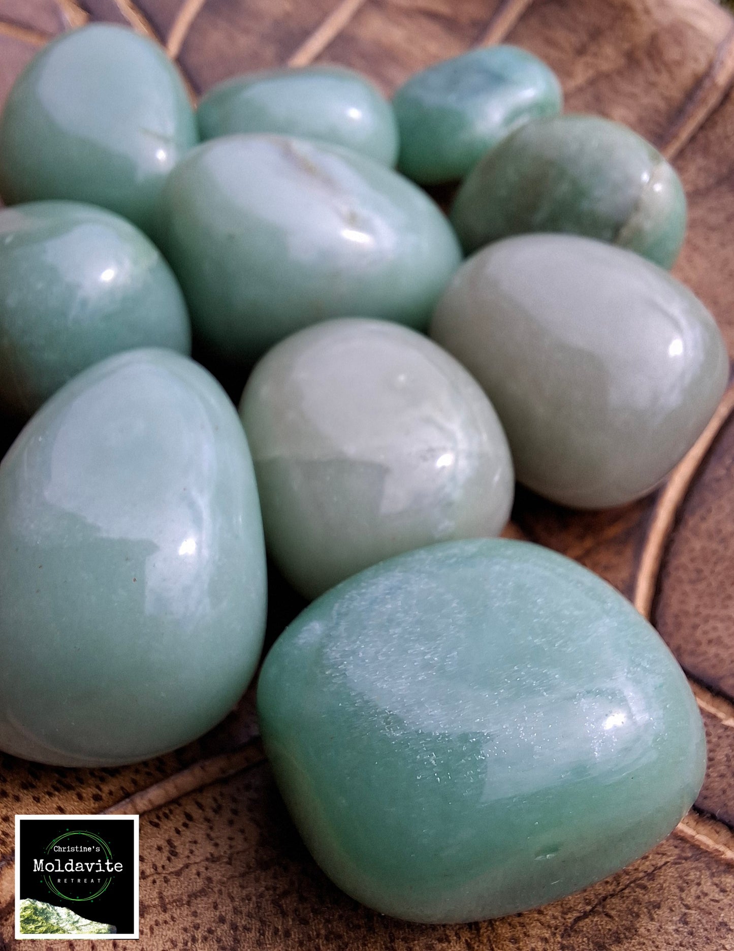 Green Aventurine, Tumble Stone x1, Crystal (Ref: T80)