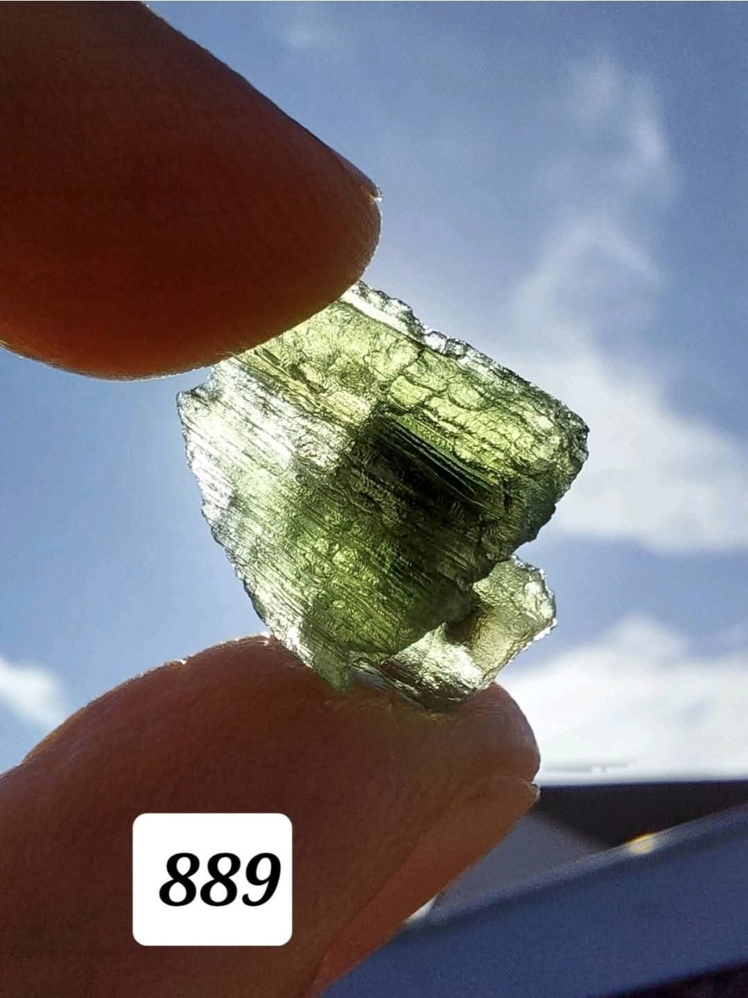 Moldavite Piece, 1.64g, Tektite (Ref 889)
