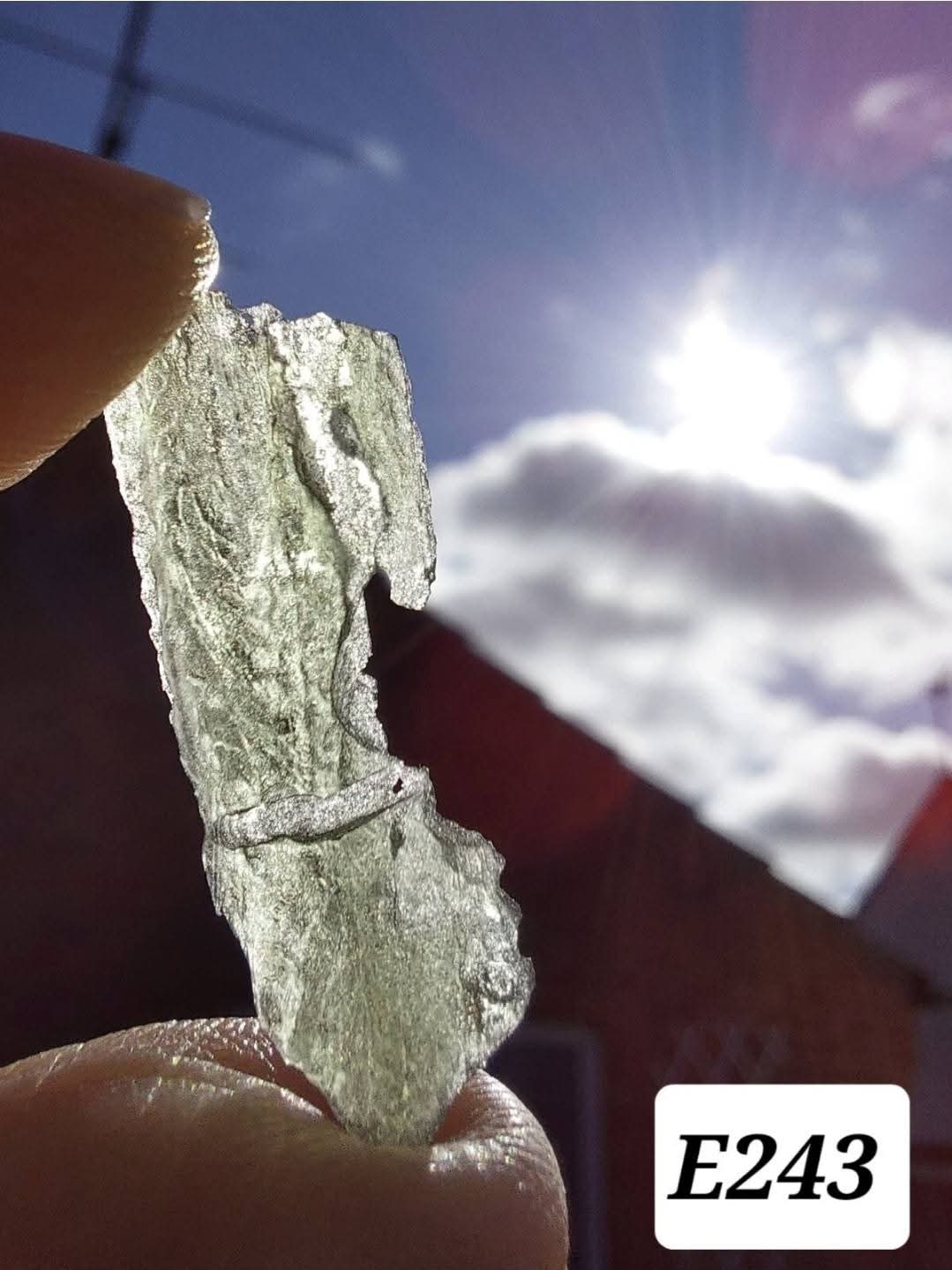 Moldavite Piece, 0.60g, Tektite (E243)