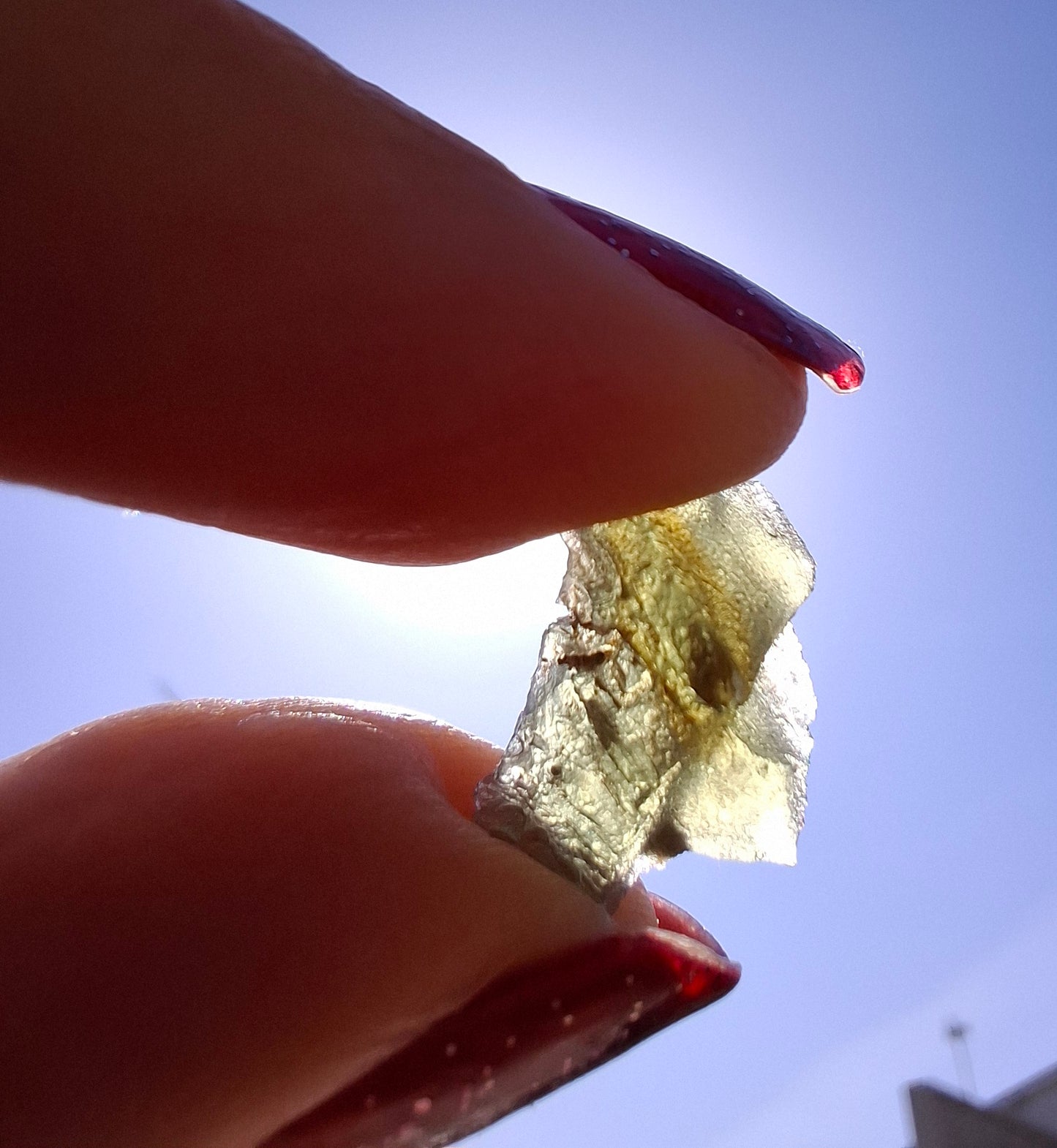 Moldavite Piece, 0.75g, Tektite (Ref: 1483)