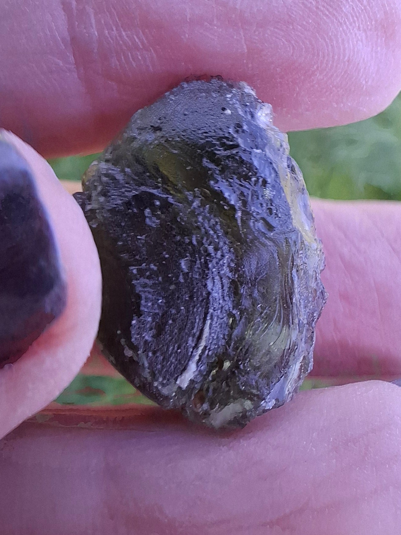 Moldavite Piece, NESMEN, 5.46g, Tektite (Ref: 1373)
