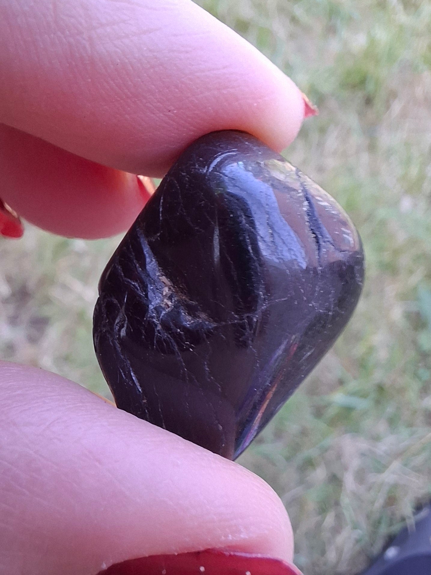 Black Tourmaline, Tumble Stone, Crystal (Ref: T224)