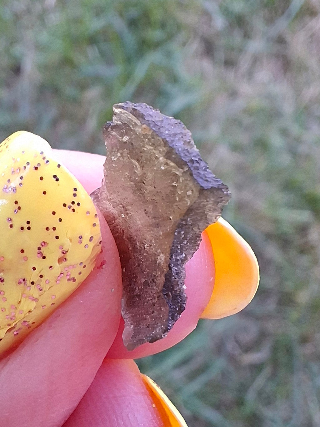 Moldavite Piece, 0.48g, Tektite (Ref: 1480)