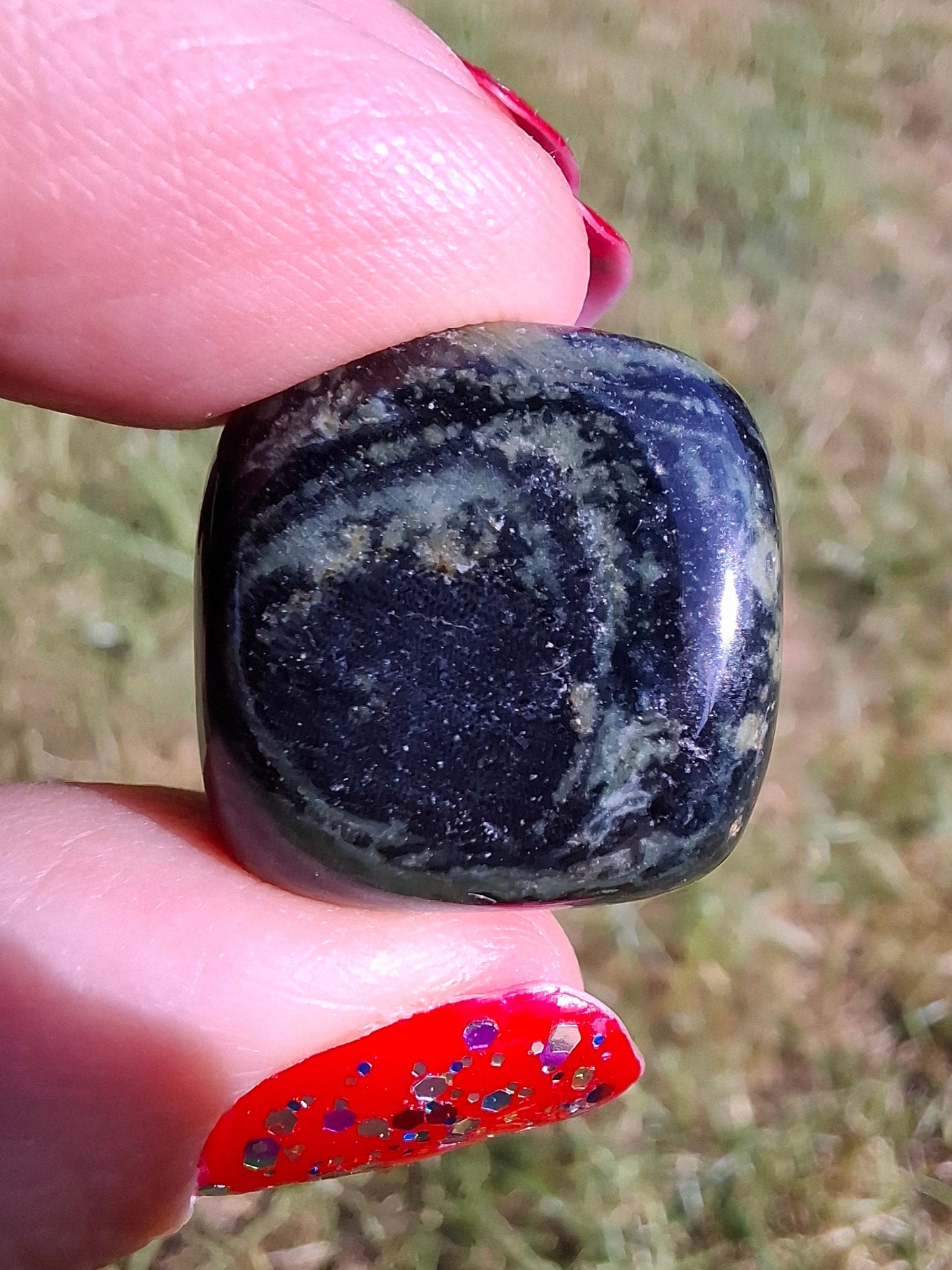 Kambaba Jasper, Tumble Stone, Crystal (Ref: T160)