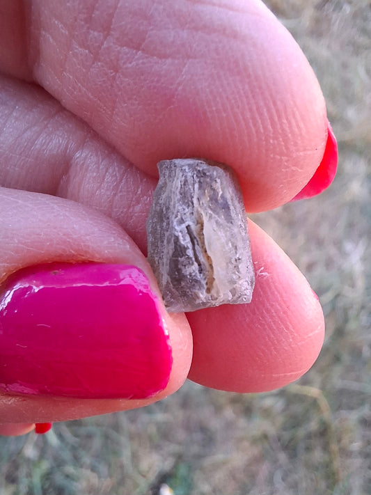 Moldavite Piece, SNOWFLAKE, FROSTED, BRUSNA, 0.69g, Tektite (Ref: 1503)