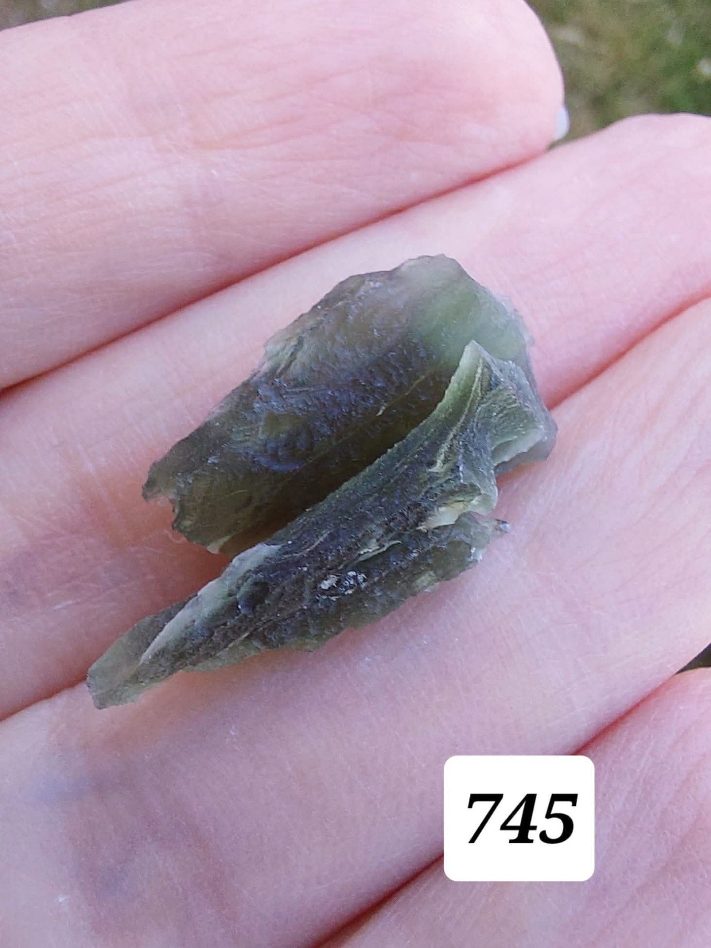 Moldavite Piece, ANGEL CHIME, 2.18g, Tektite (Ref: 745)
