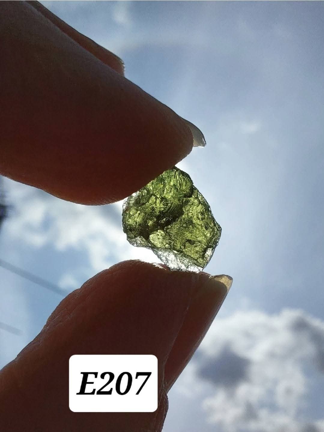 Moldavite Piece, 0.76g, Tektite (Ref: E207)