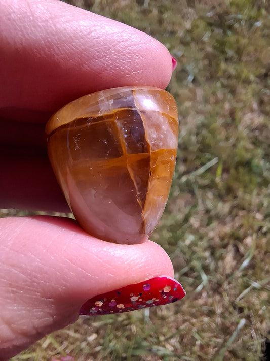 Golden Healer, Tumble Stone, Crystal (Ref: T195)