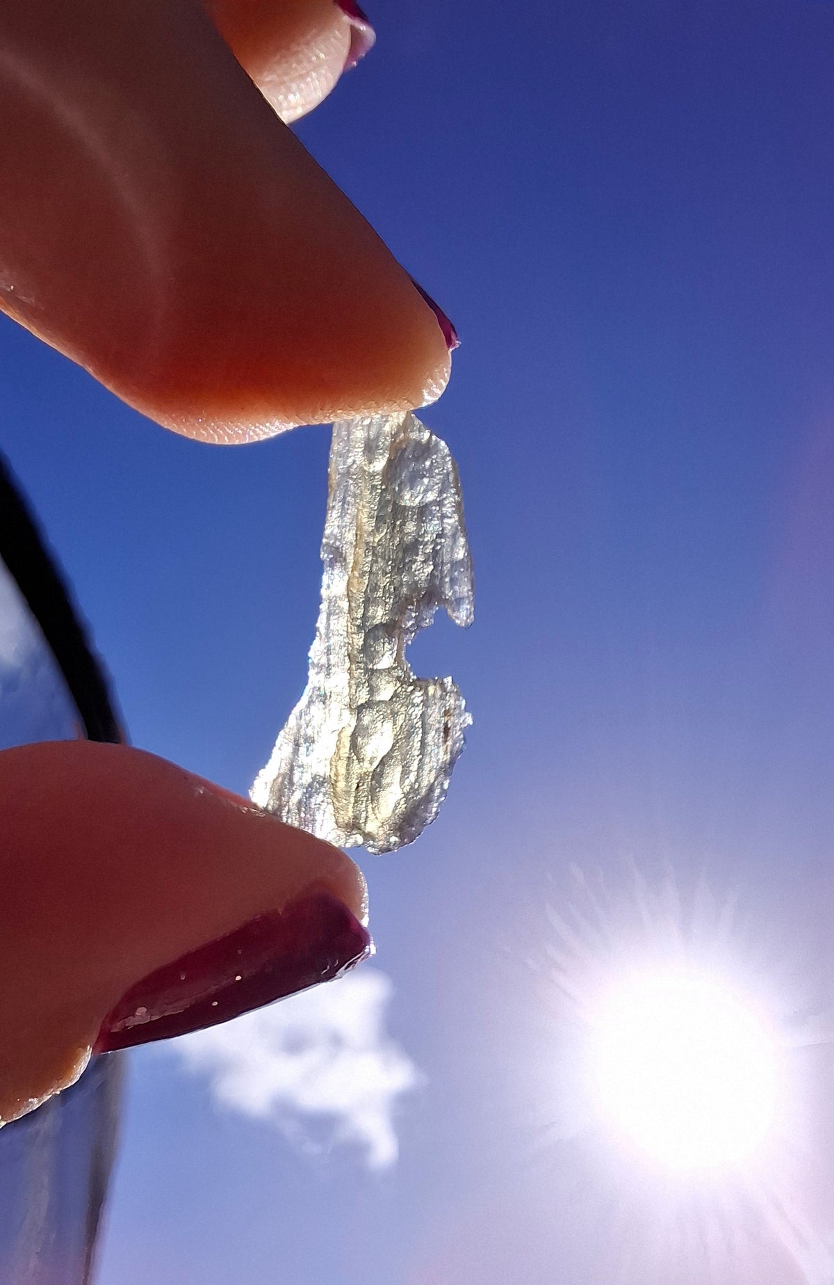 Moldavite Piece, 0.46g, Tektite (Ref: 1521)