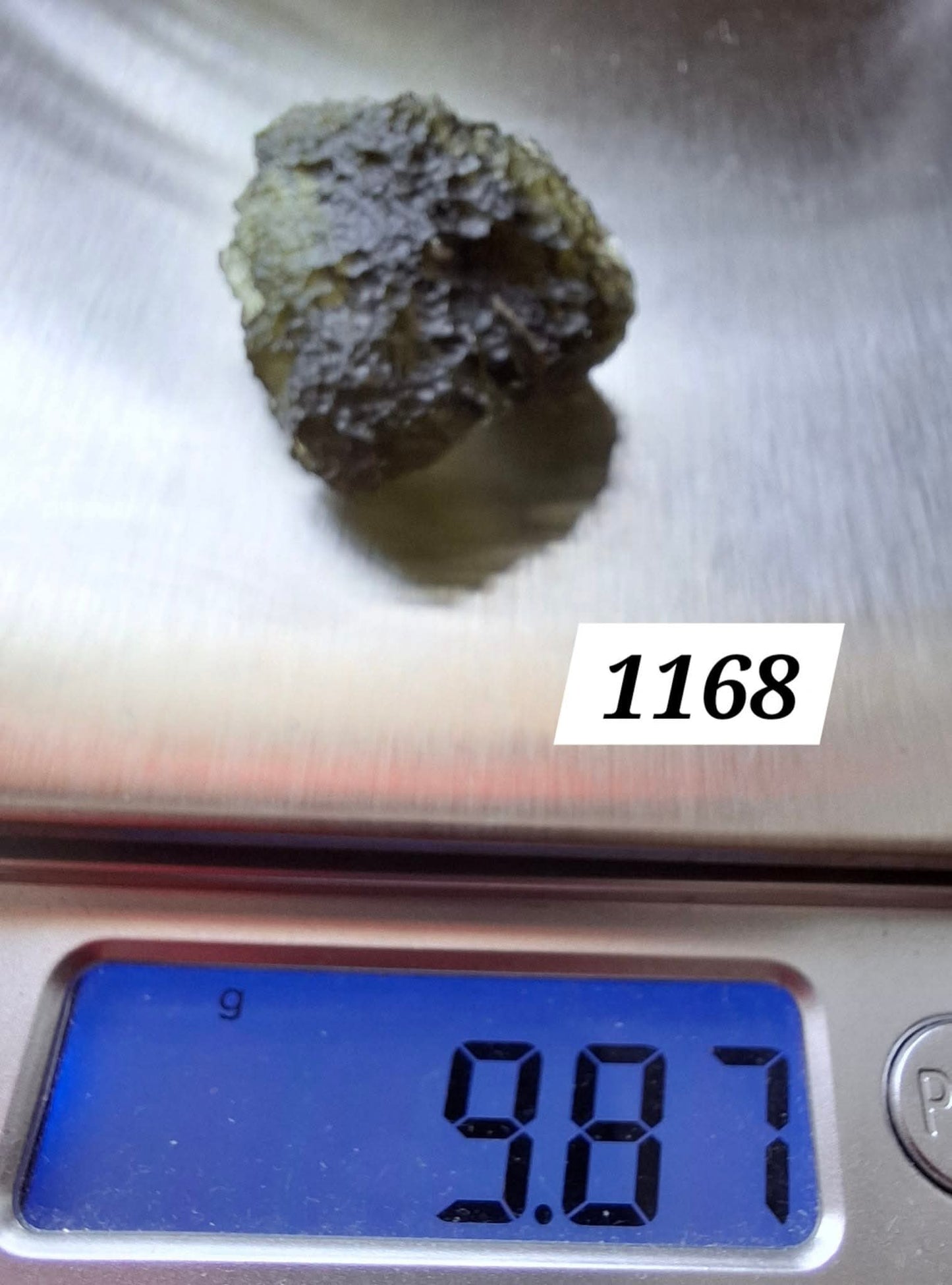 Moldavite Piece, CHLUM, 9.87g, Tektite (Ref: 1168)