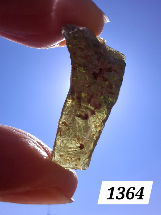 Moldavite Piece, SNOWFLAKE, FROSTED, BARTOCHOV, 3.47g, Tektite (Ref: 1364)
