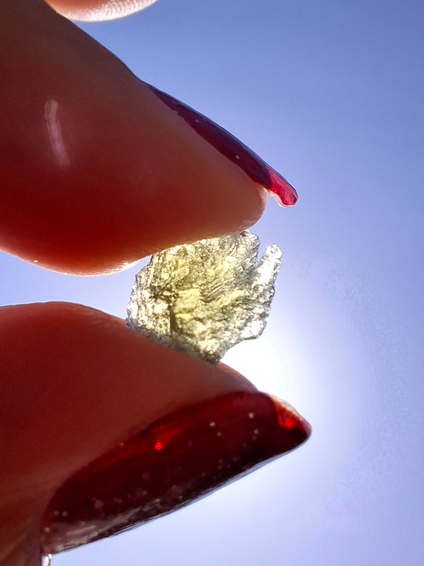 Moldavite small Piece, 0.41g, Tektite (Ref: 1482)