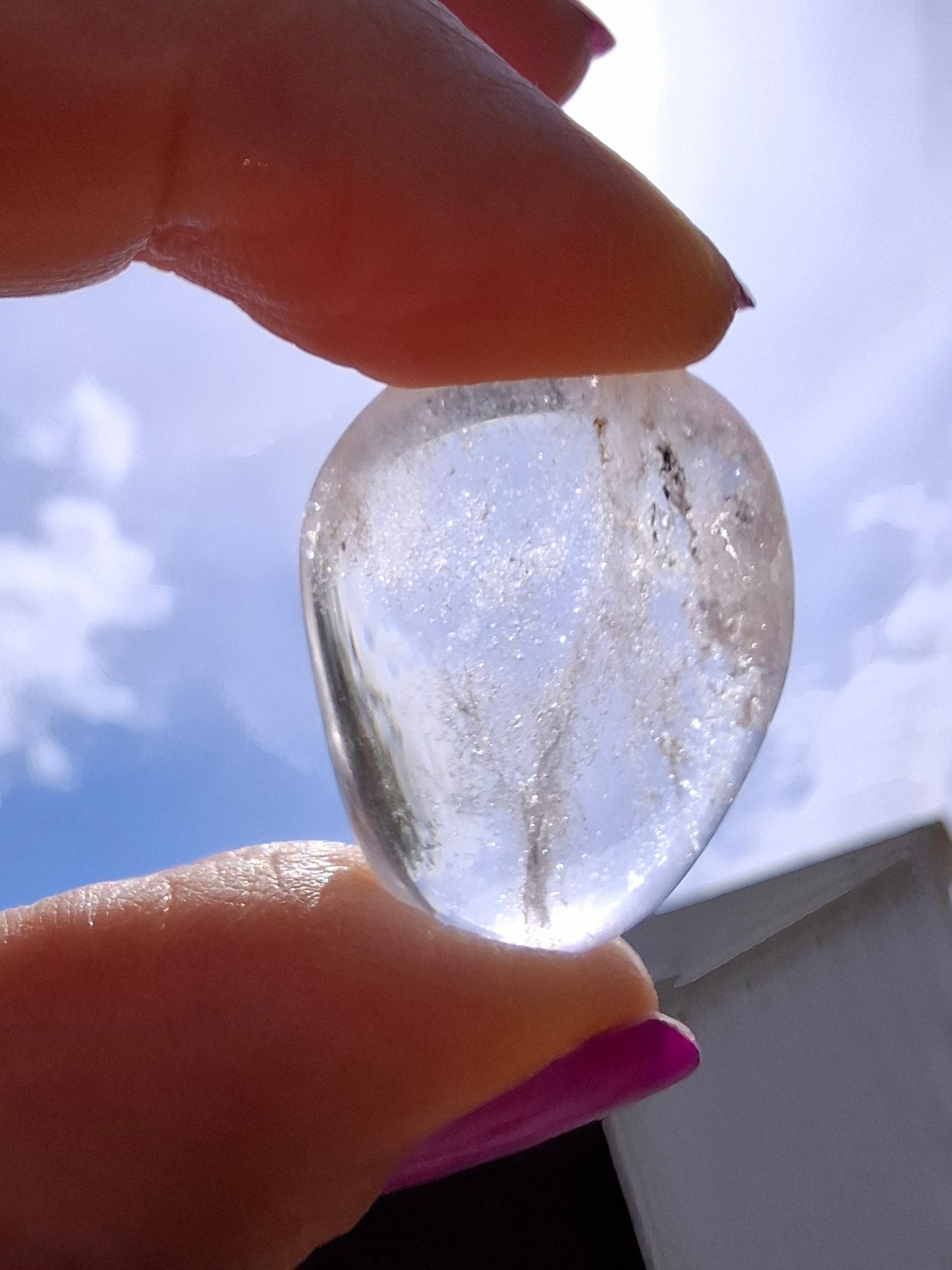 Clear Quartz, Tumble Stone, Crystal (Ref: T31)