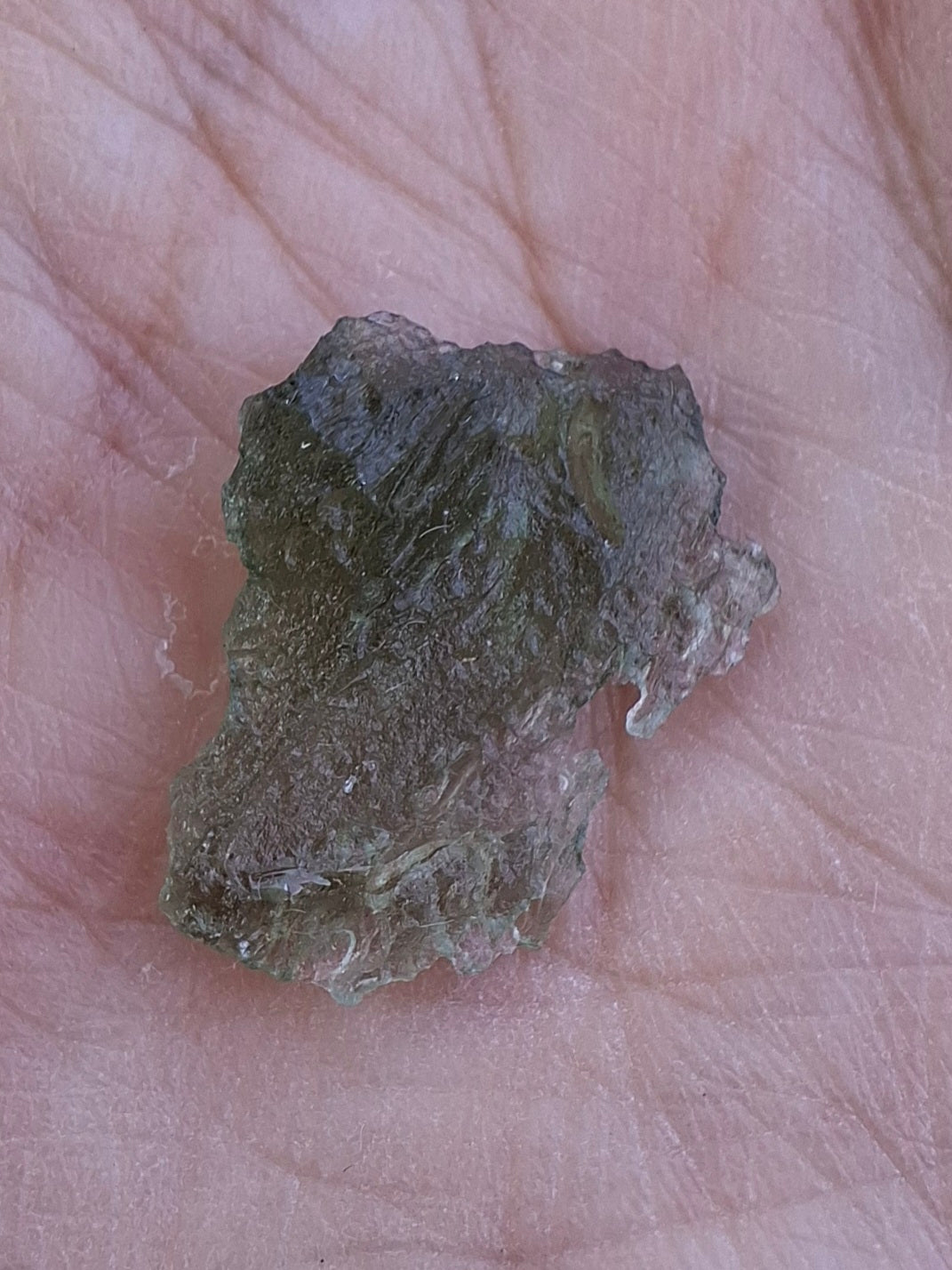 Moldavite Piece, 0.80g, Tektite (Ref: 1397)