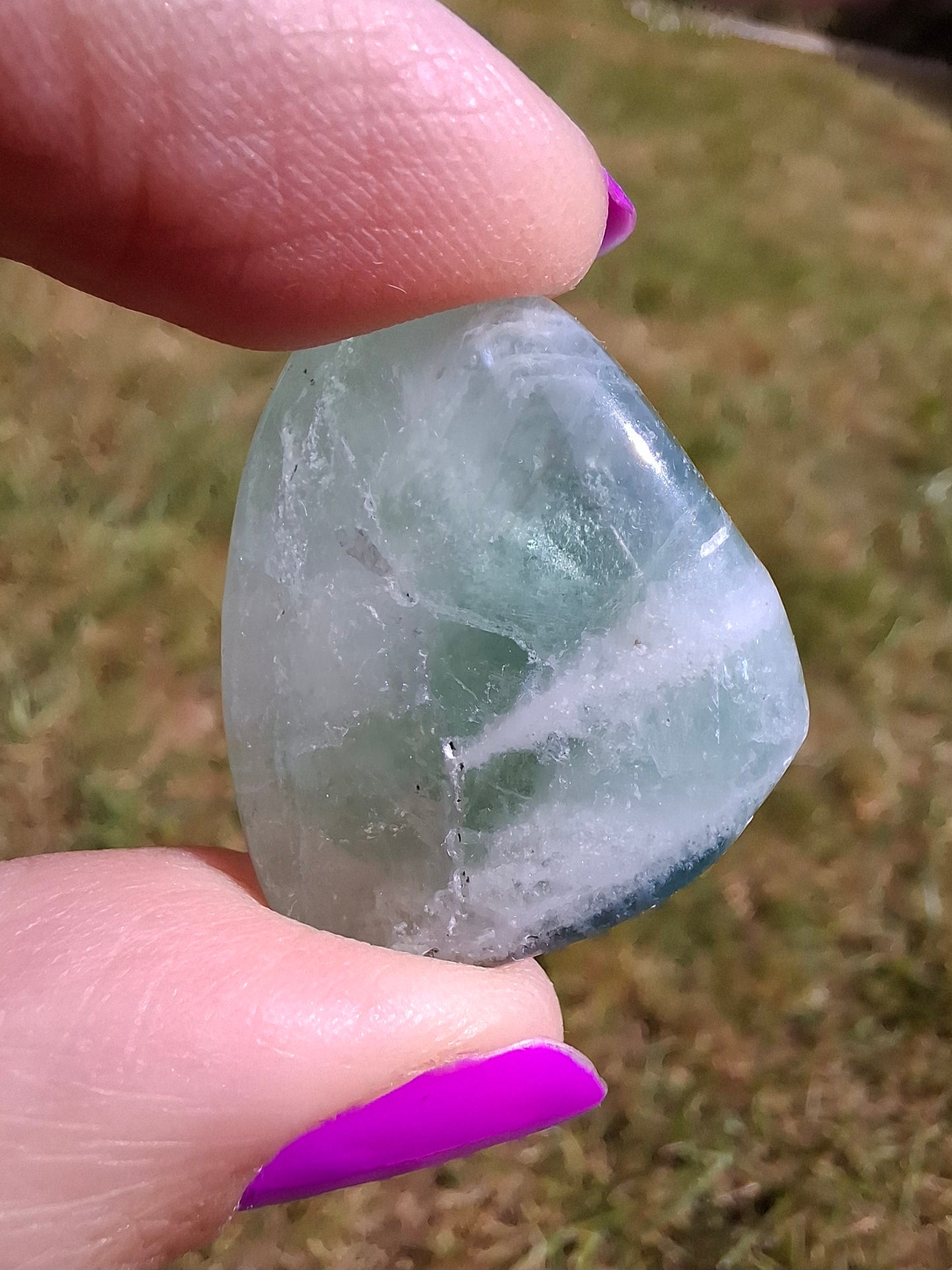 Fluorite, Tumble Stone, Crystal (Ref: T56)