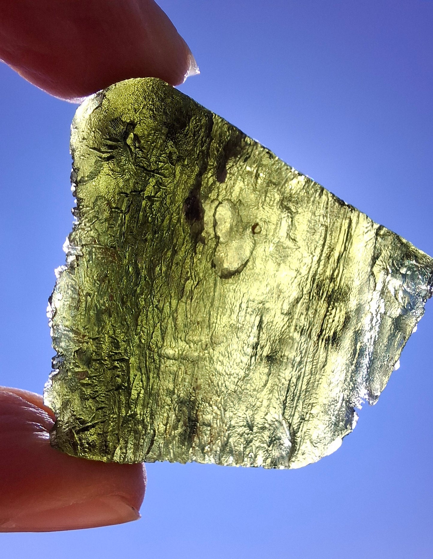 Moldavite Piece, NOVA HOSPODA, 18.15g, Tektite (Ref: 1041)