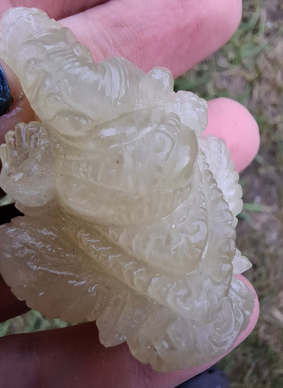 Libyan Desert Glass GANESHA craving, 31.21g, Tektite (Ref: Ganesha2)