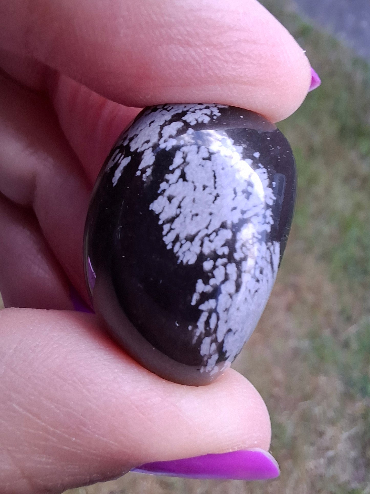 Snowflake Obsidian, Tumble Stone, Crystal (Ref: T98)