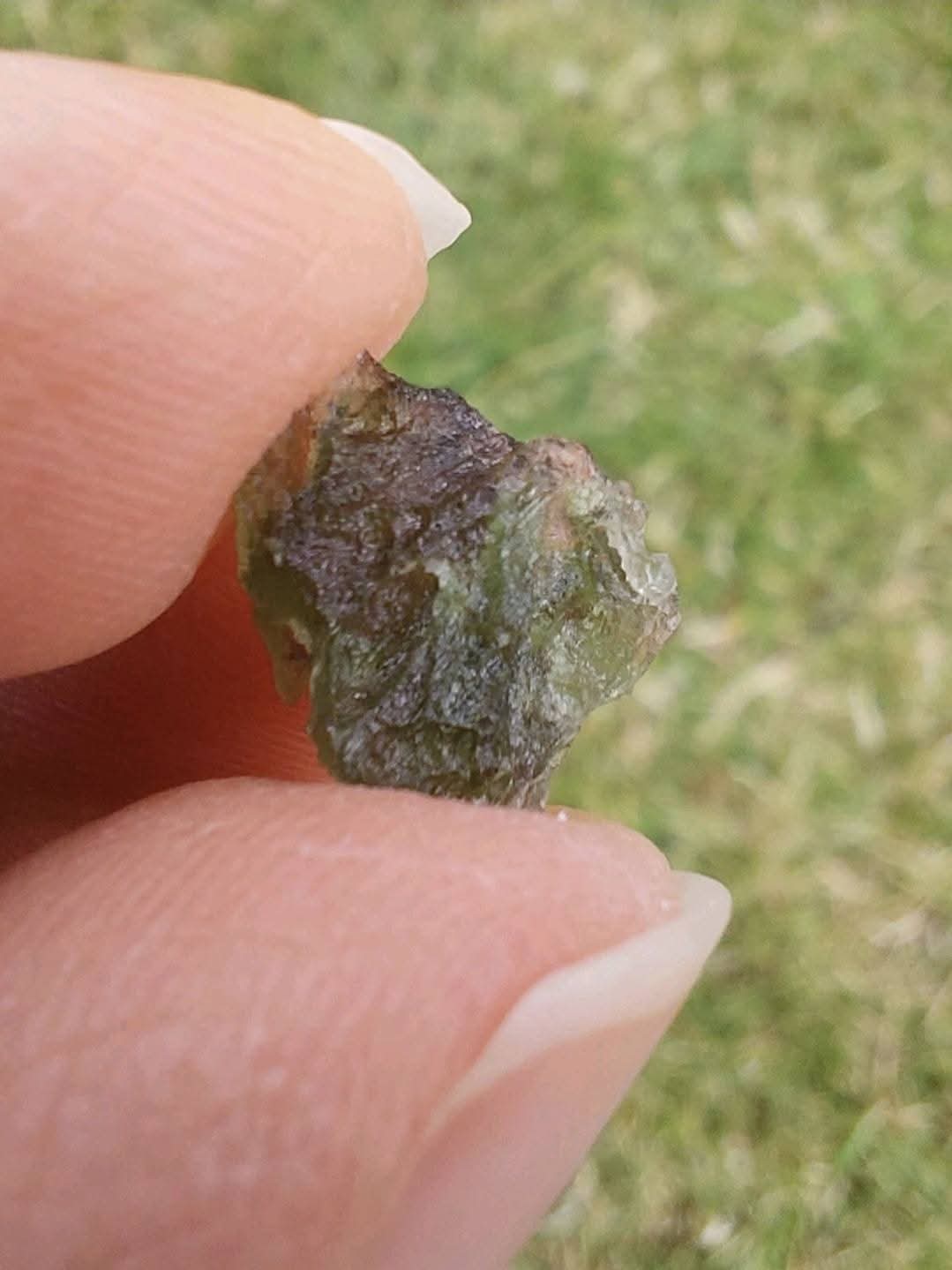 Moldavite Piece, 0.59g, Tektite (Ref: E168)