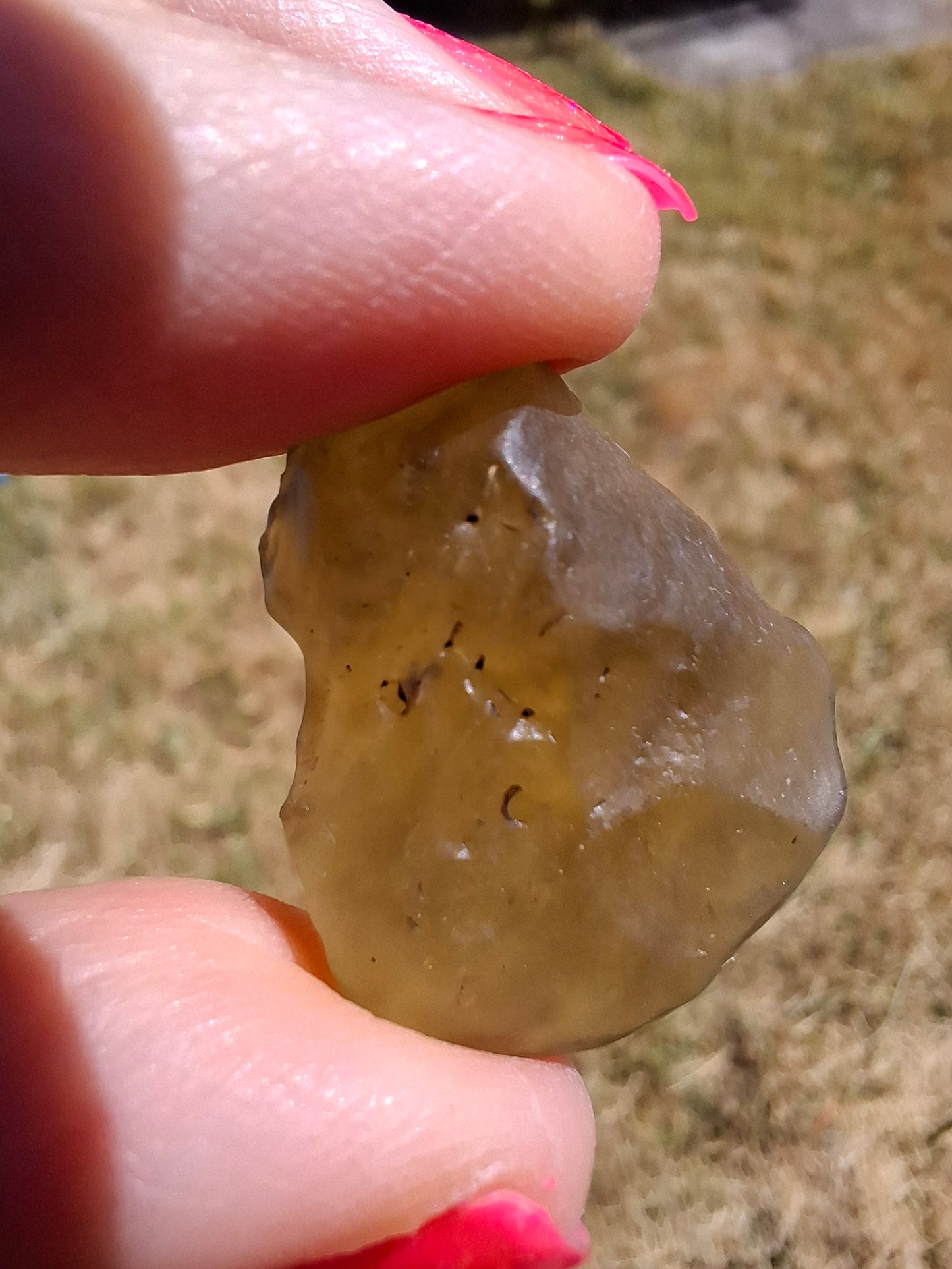 Libyan Desert Glass (darker) Piece, 4.84g, Tektite (Ref: L1360)