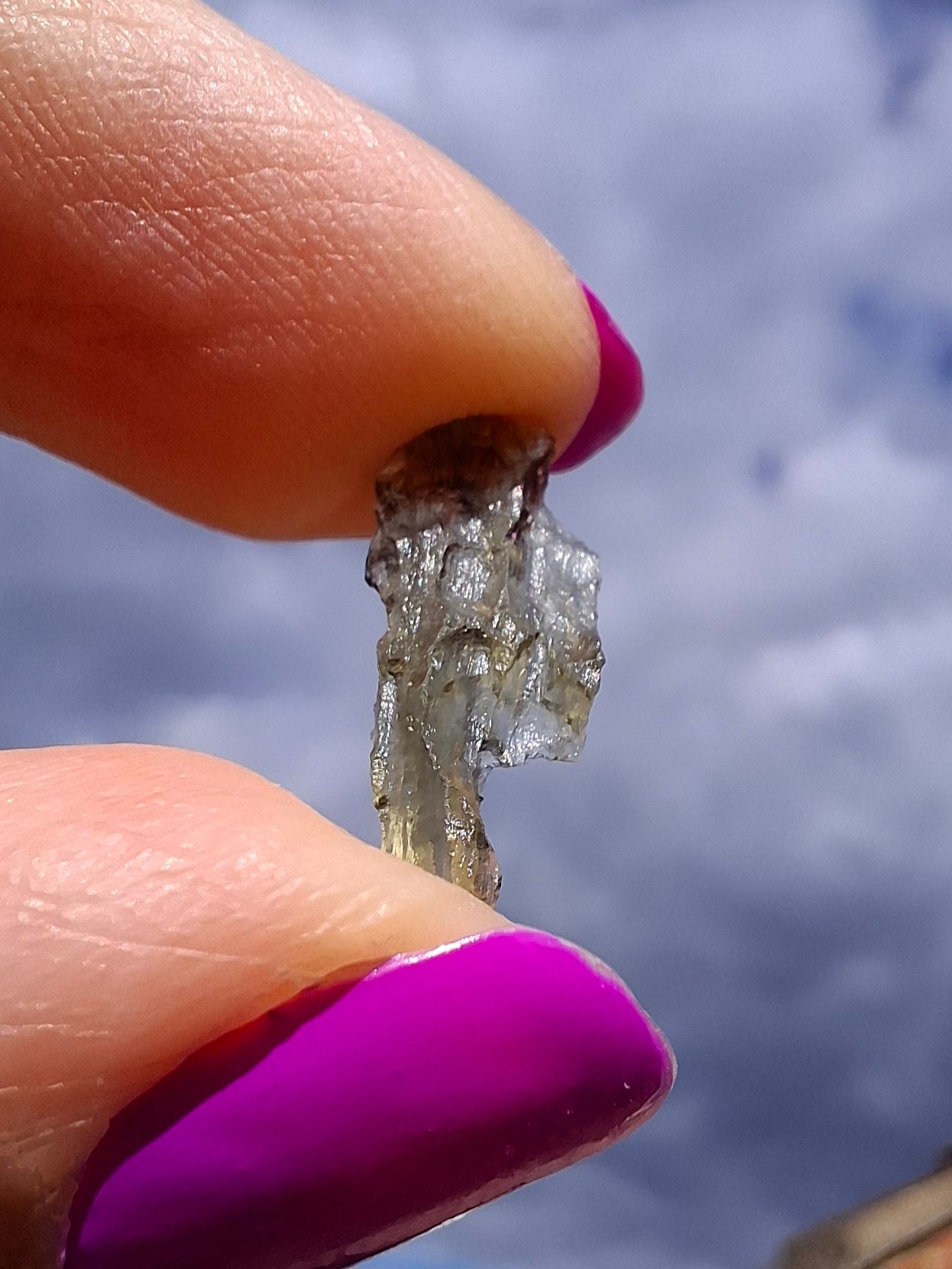 Moldavite small Piece, 0.27g, Tektite (Ref: 1433)