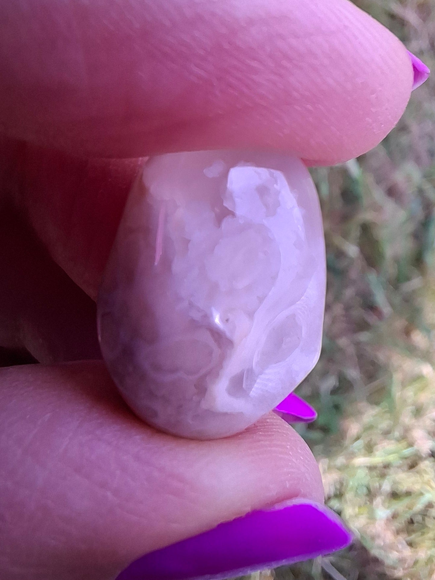Flower Agate, Tumble Stone, Crystal (Red: T73)