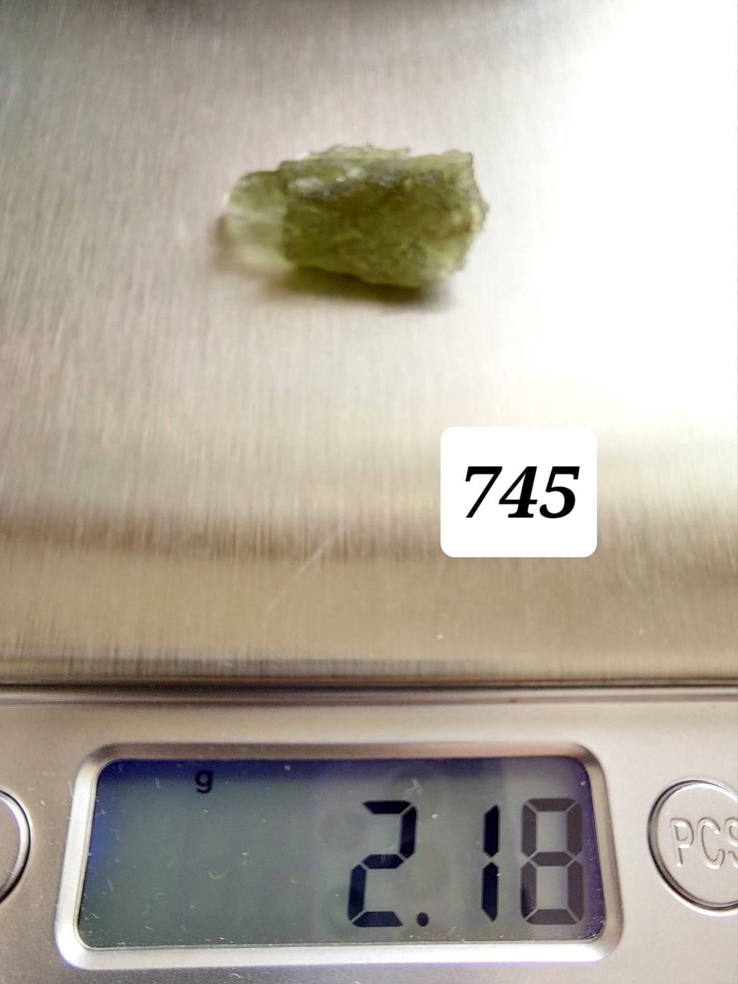 Moldavite Piece, ANGEL CHIME, 2.18g, Tektite (Ref: 745)