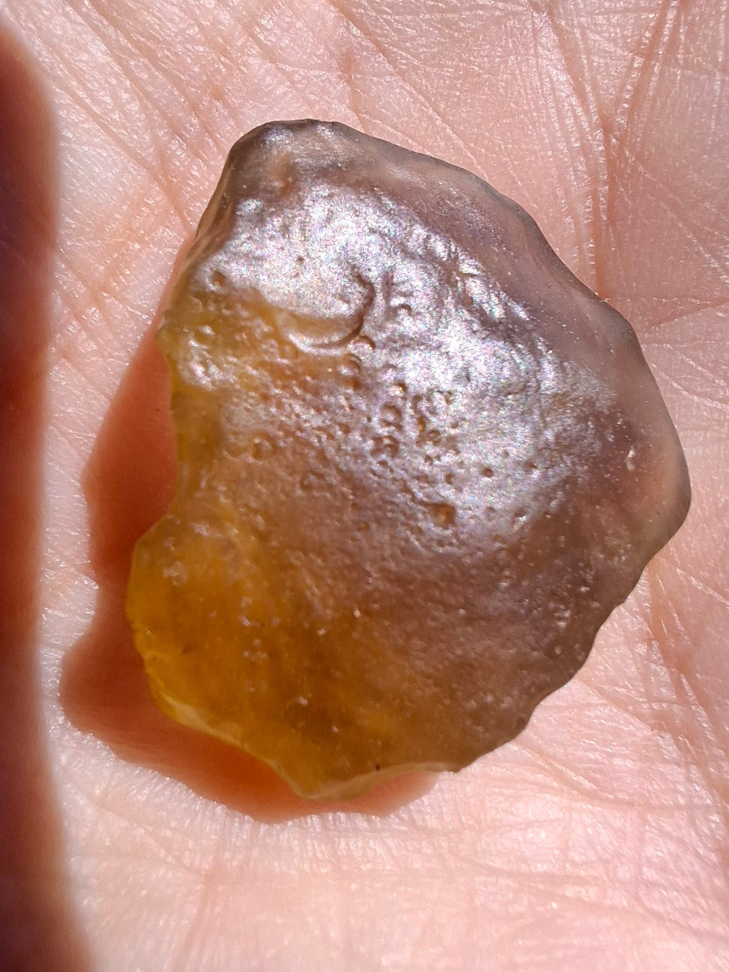 Libyan Desert Glass (darker) Piece, 4.84g, Tektite (Ref: L1360)