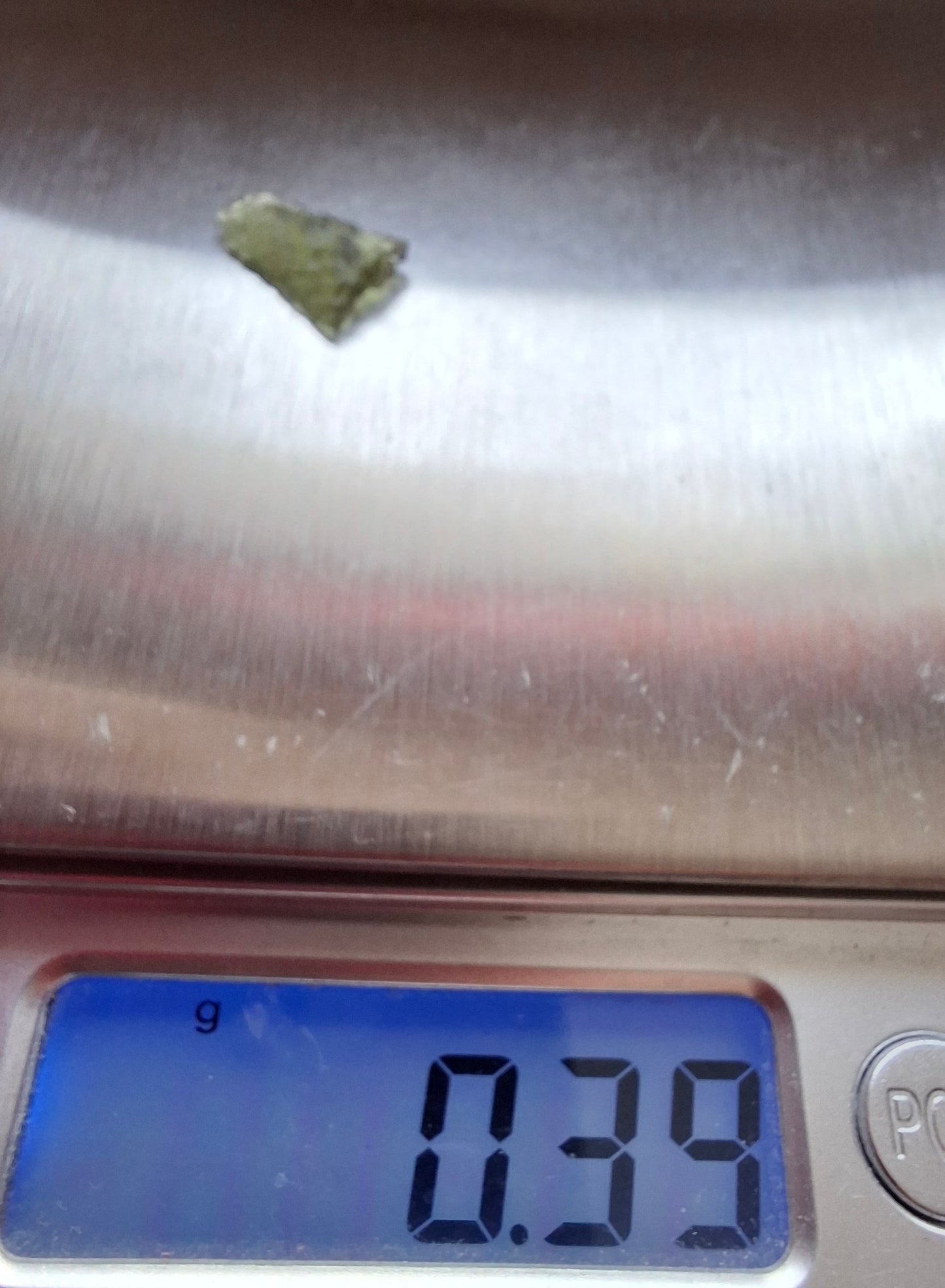 Moldavite small Piece, 0.39g. Tektite (Ref: 1430)