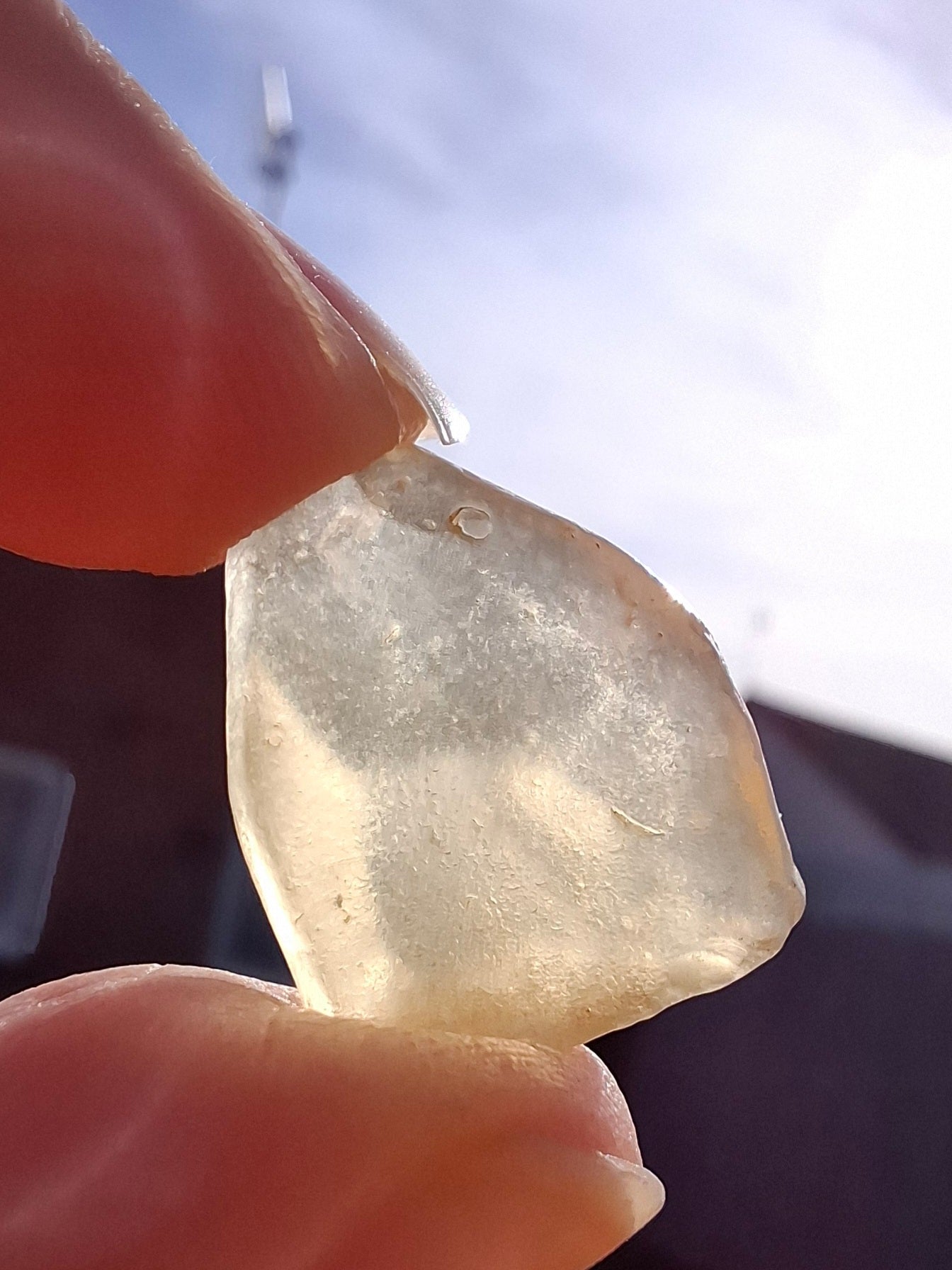 Libyan Desert Glass small Piece, 2.91g, Tektite (Ref: L1356)