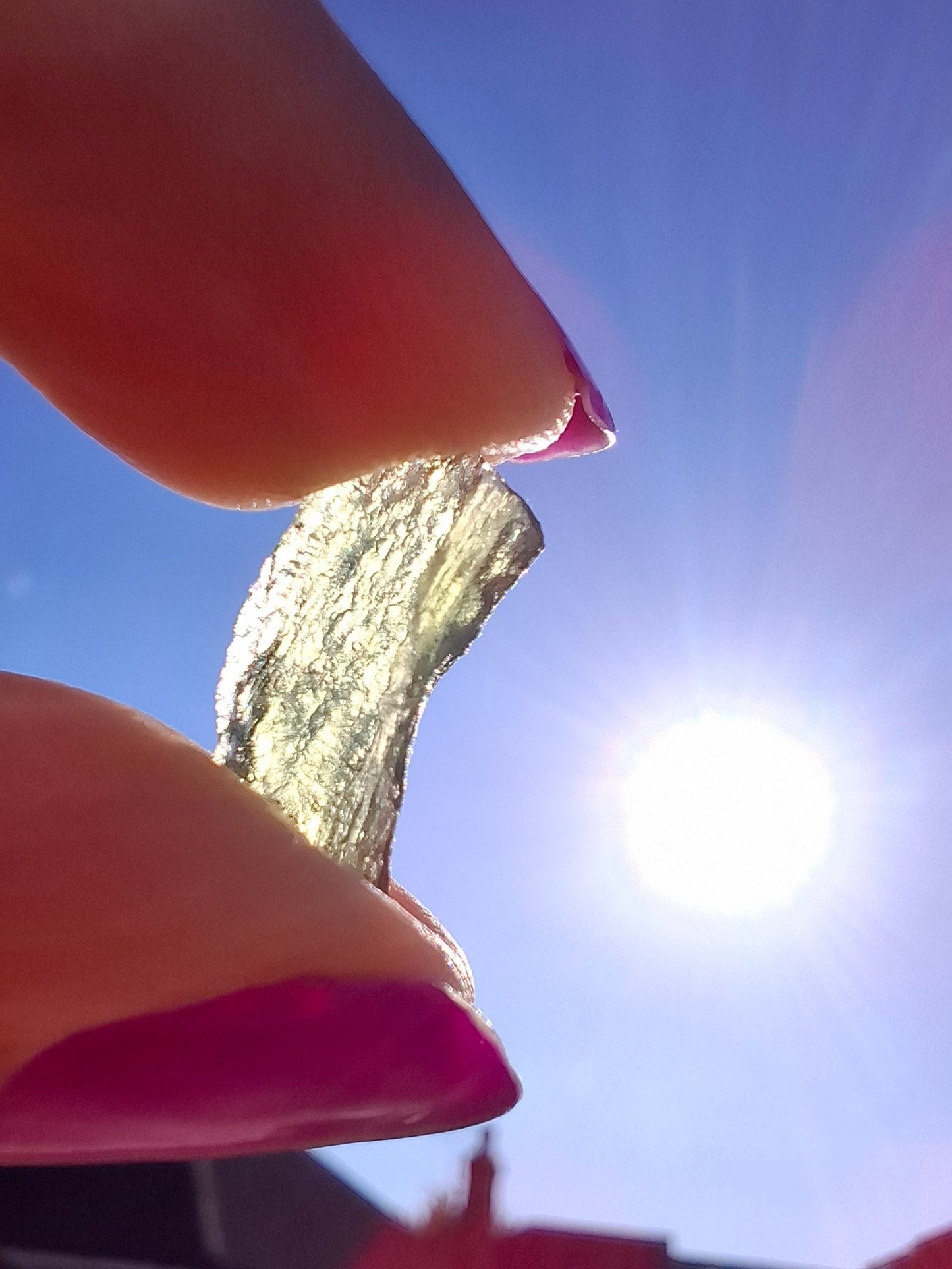 Moldavite Piece, 0.49g, Tektite (Ref: 1452)