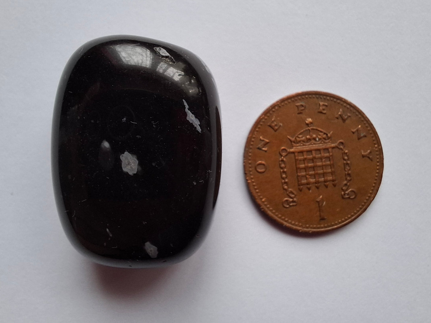 Snowflake Obsidian, Tumble Stone, Crystal (Ref: T100)