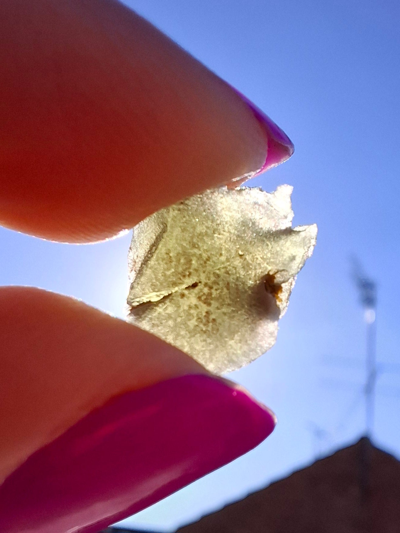 Moldavite Piece, 0.85g, Tektite (Ref: 1462)