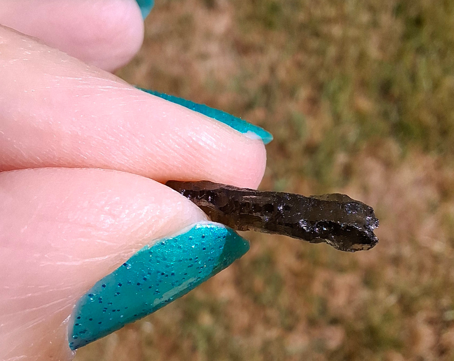 Moldavite Piece, 0.44g, Tektite (Ref: 1420)