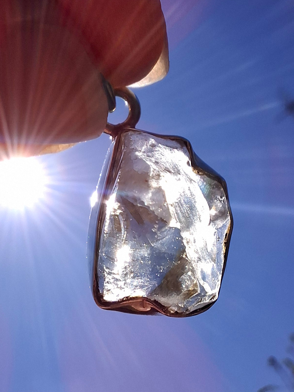 Libyan Desert Glass Pendant, 925 Silver, Tektite (LP103)