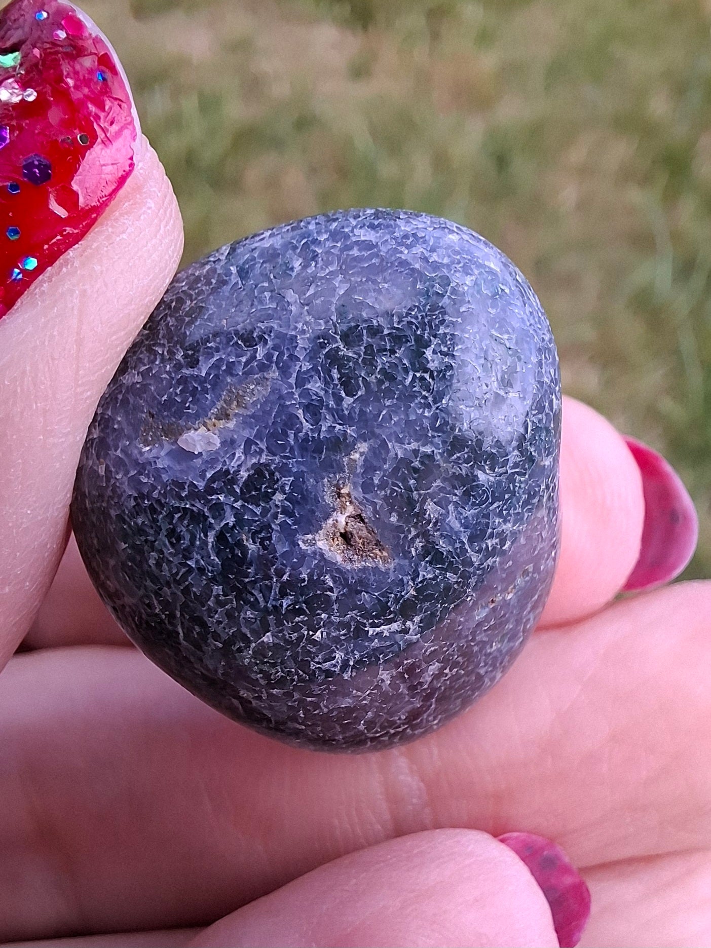 Green Moss Agate, Tumble Stone, Crystal (Ref: T165)