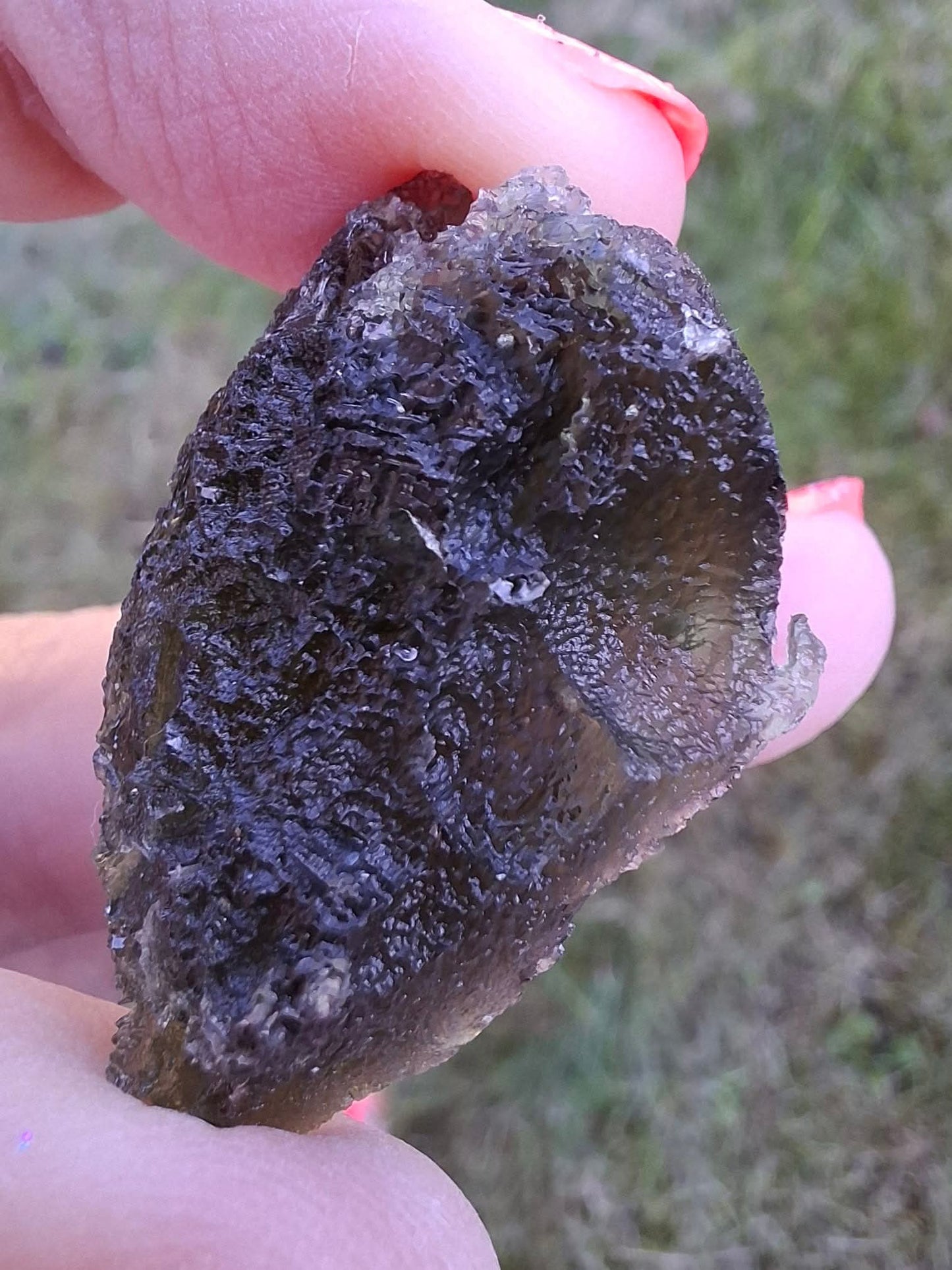 Moldavite Piece, JAKULE, 10.05g, Tektite (Ref: 1174)
