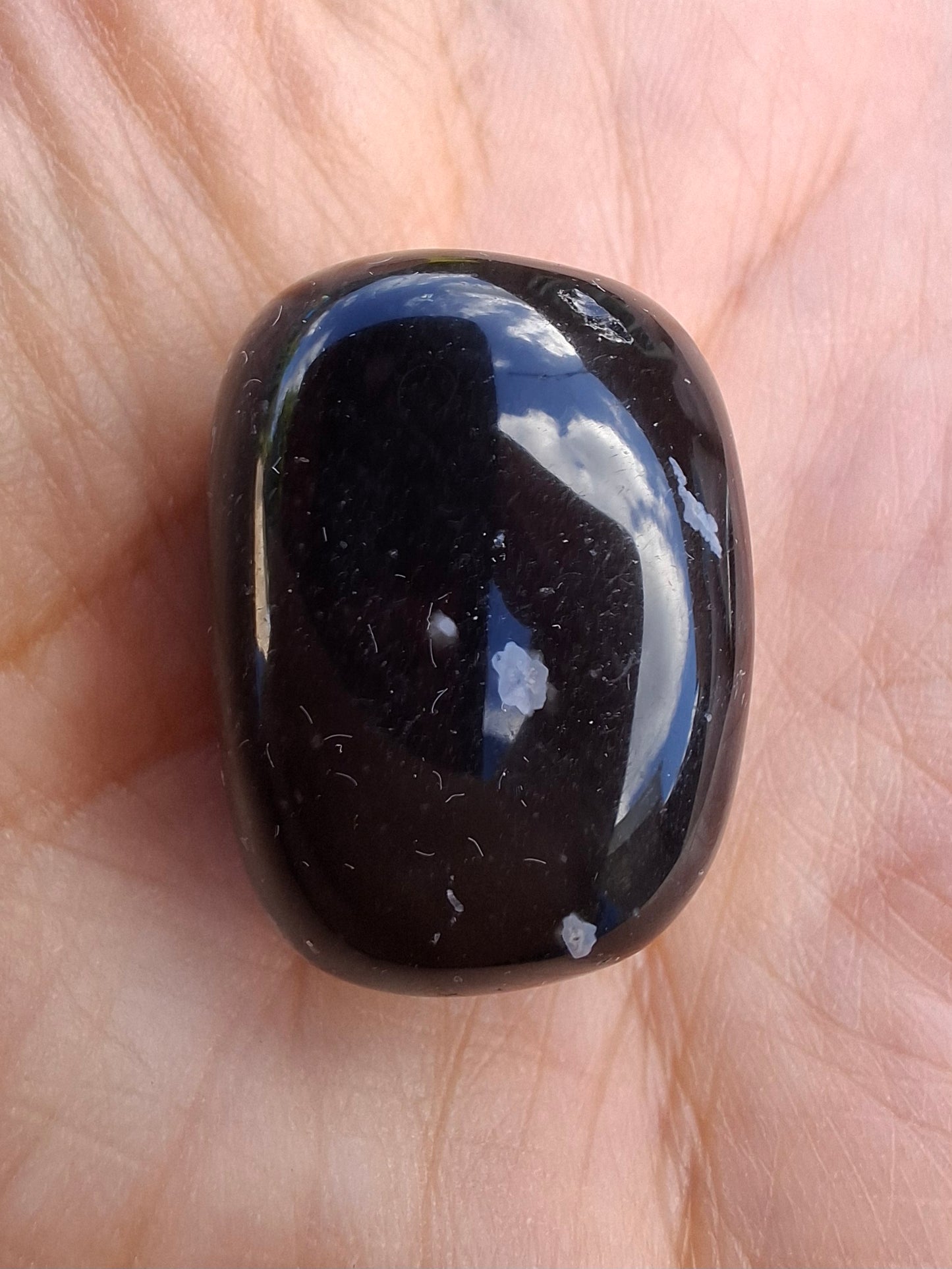 Snowflake Obsidian, Tumble Stone, Crystal (Ref: T100)