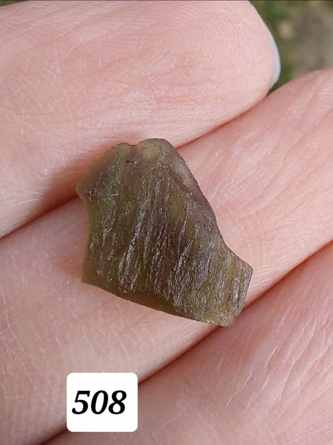 Moldavite Piece, 0.72g, Tektite (Ref: 508)