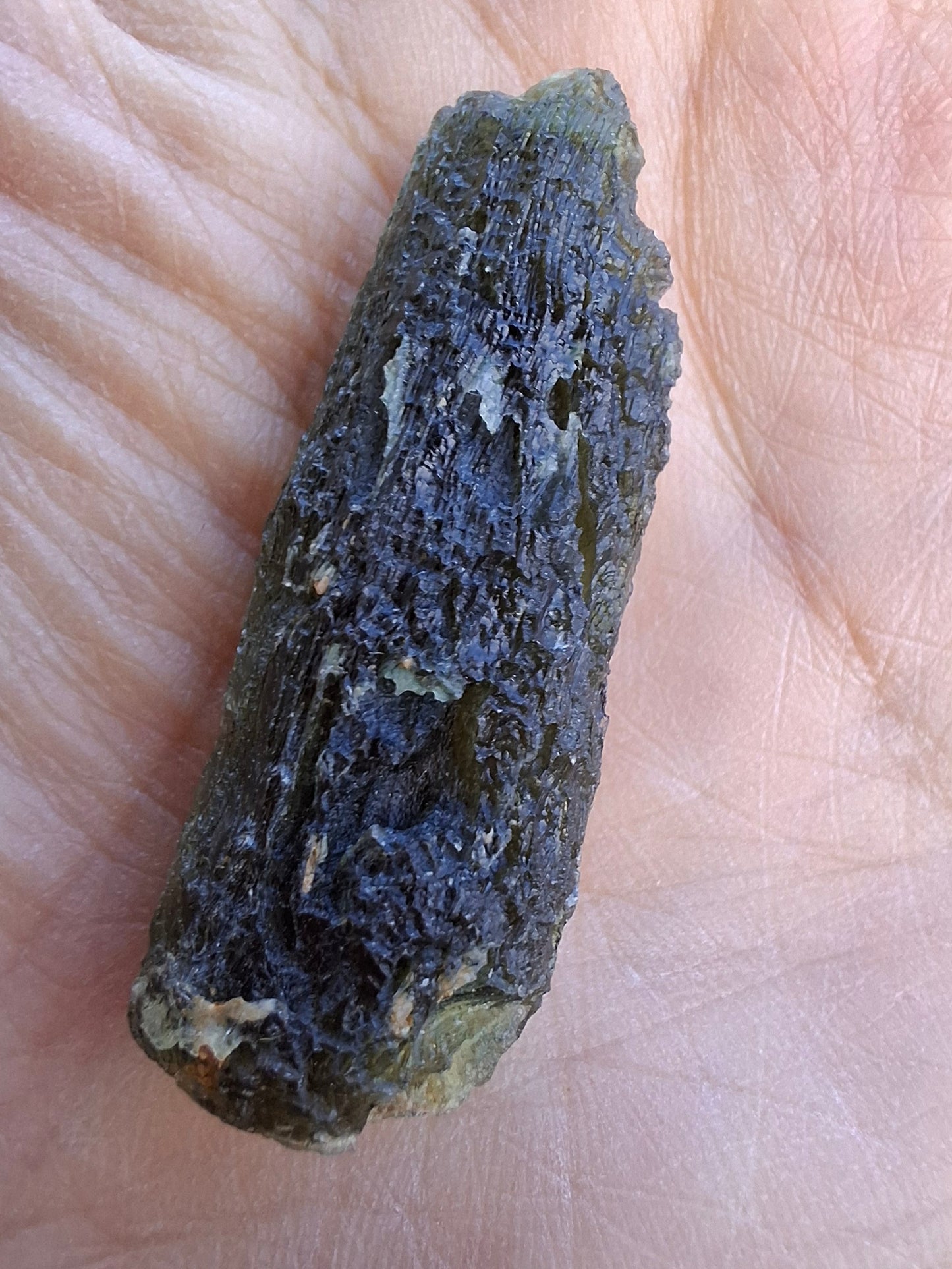 Moldavite Piece, NESMEN, 8.47g, Tektite (Ref: 1372)