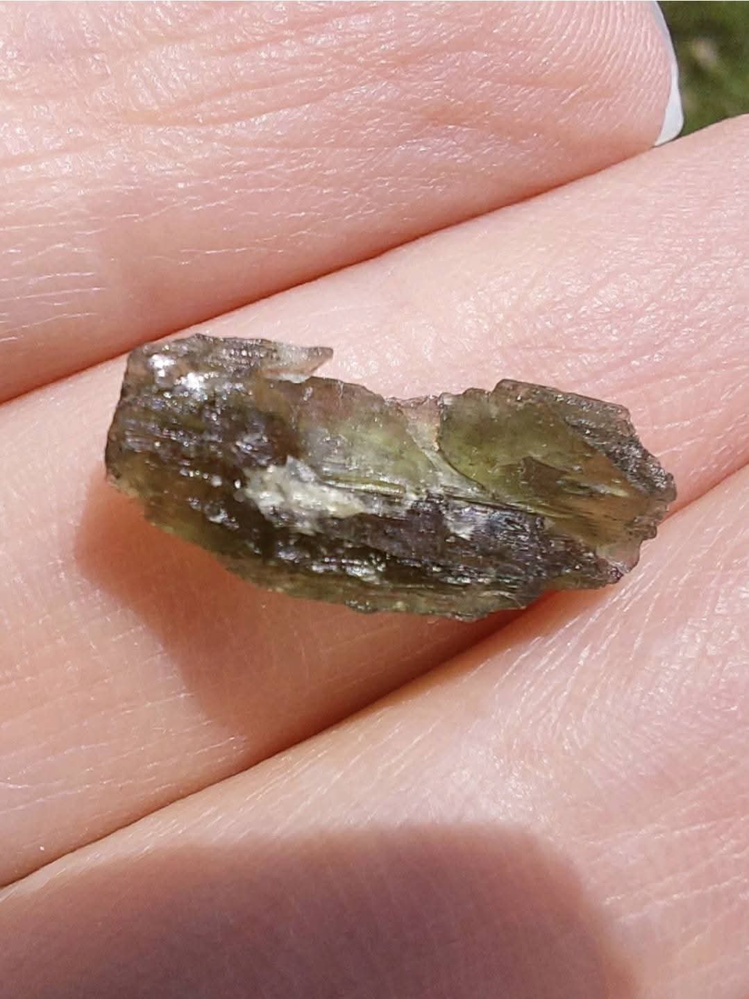 Moldavite Piece, 0.70g, Tektite (Ref: E214)