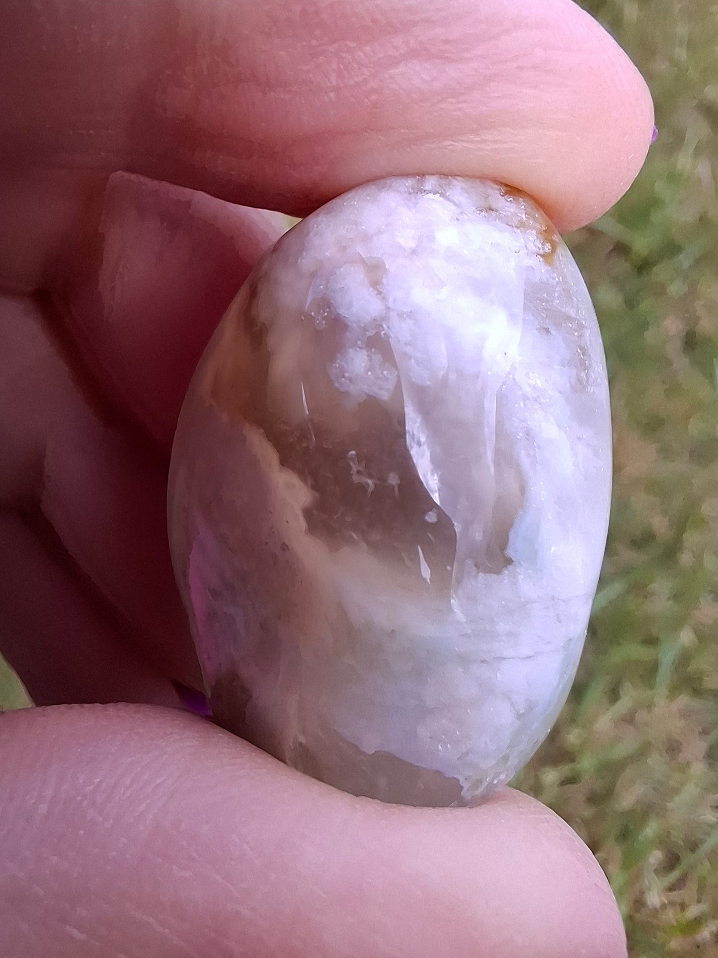 Flower Agate, Tumble Stone, Crystal (Ref: T70)