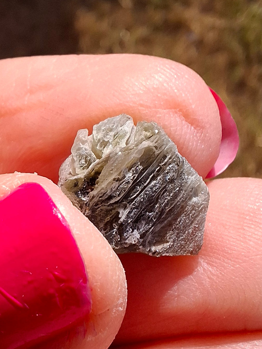 Moldavite Piece, SNOWFLAKE, FROSTED, BRUSNA, 1.05g, Tektite (Ref: 1490)