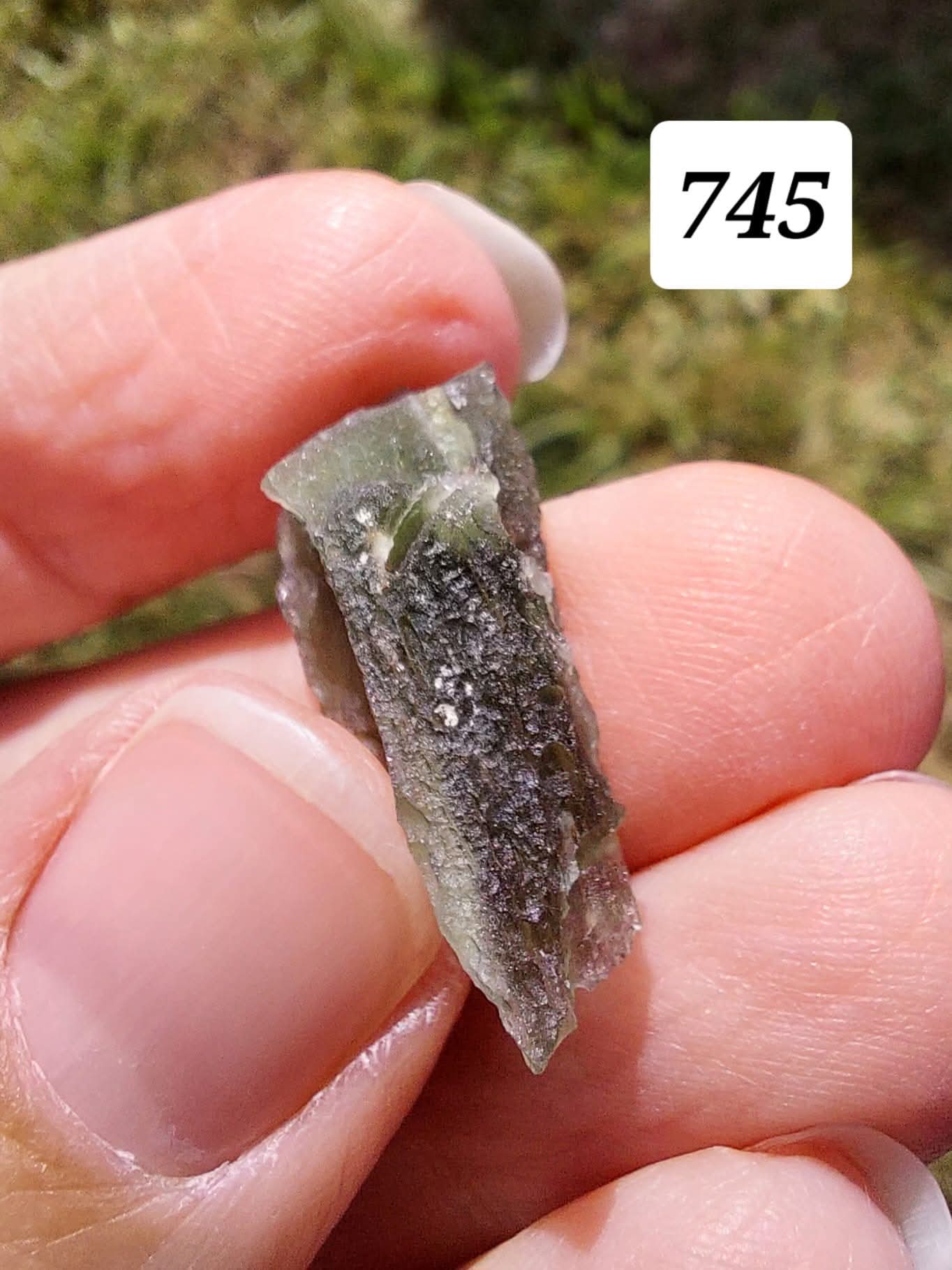 Moldavite Piece, ANGEL CHIME, 2.18g, Tektite (Ref: 745)