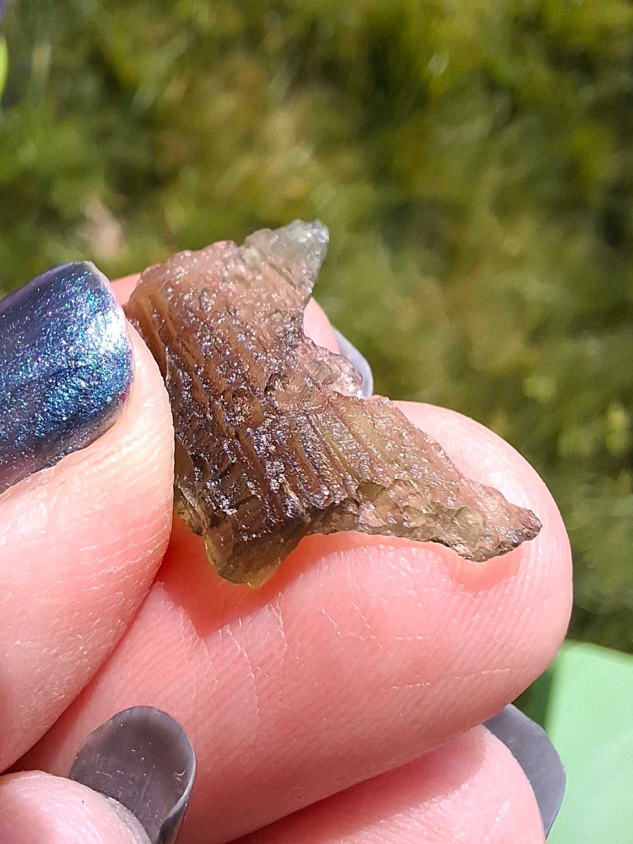 Moldavite Piece, 1.07g, Tektite (Ref: 1394)