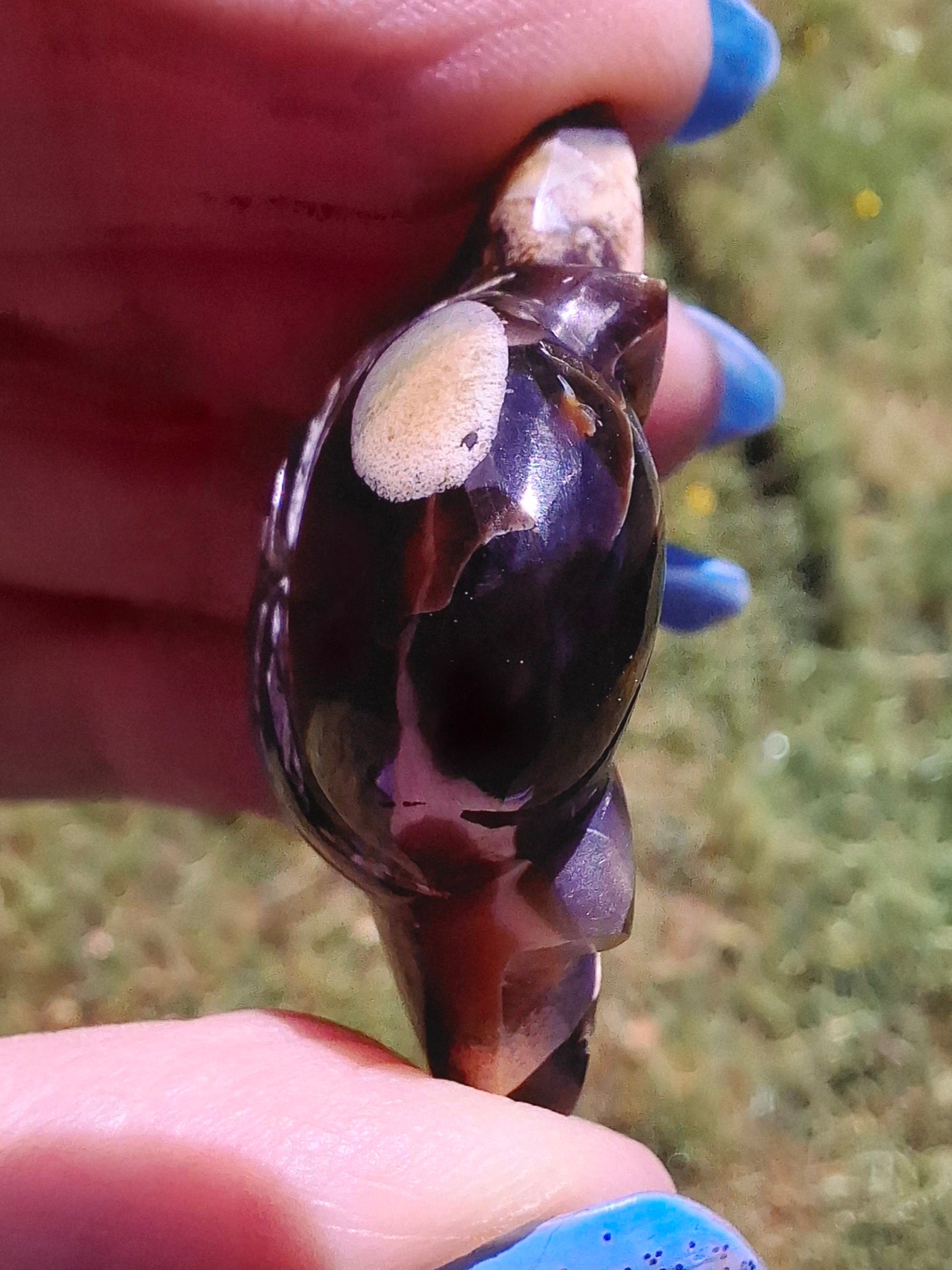 Red Amber Honey Bee Carving, 6.93g, Fossil (Ref: Bee33)