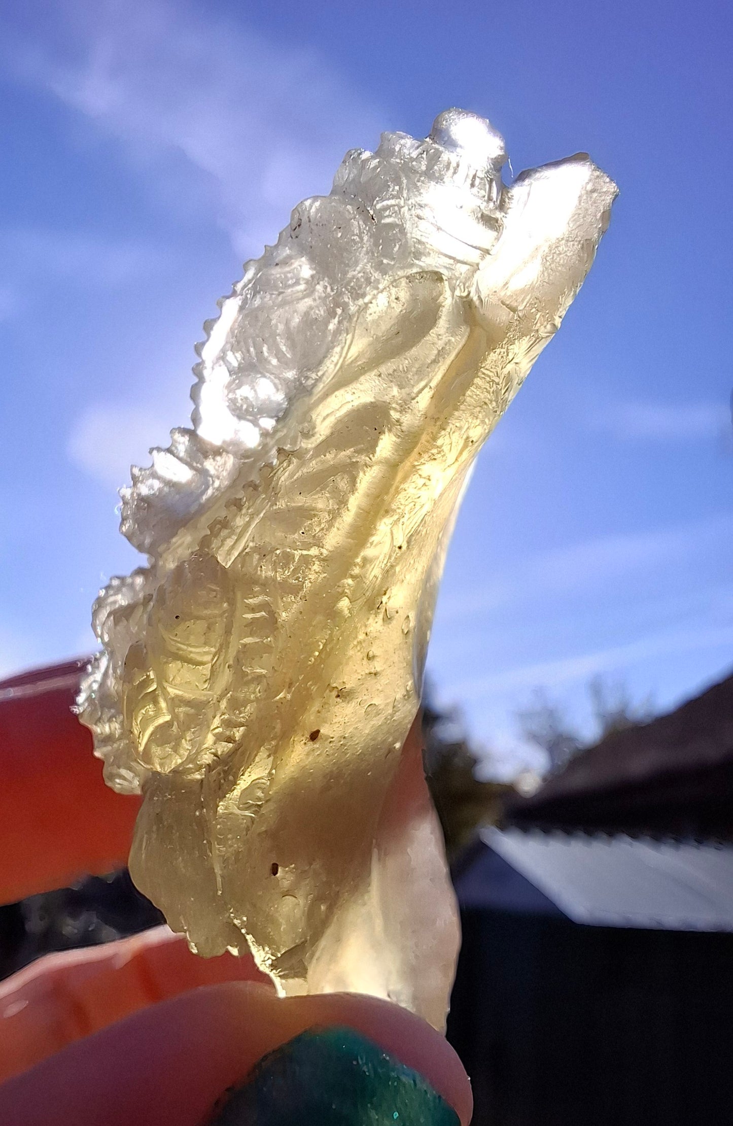 Libyan Desert Glass carving, GANESHA, 26.47g, Tektite (Ref: Ganesha1)