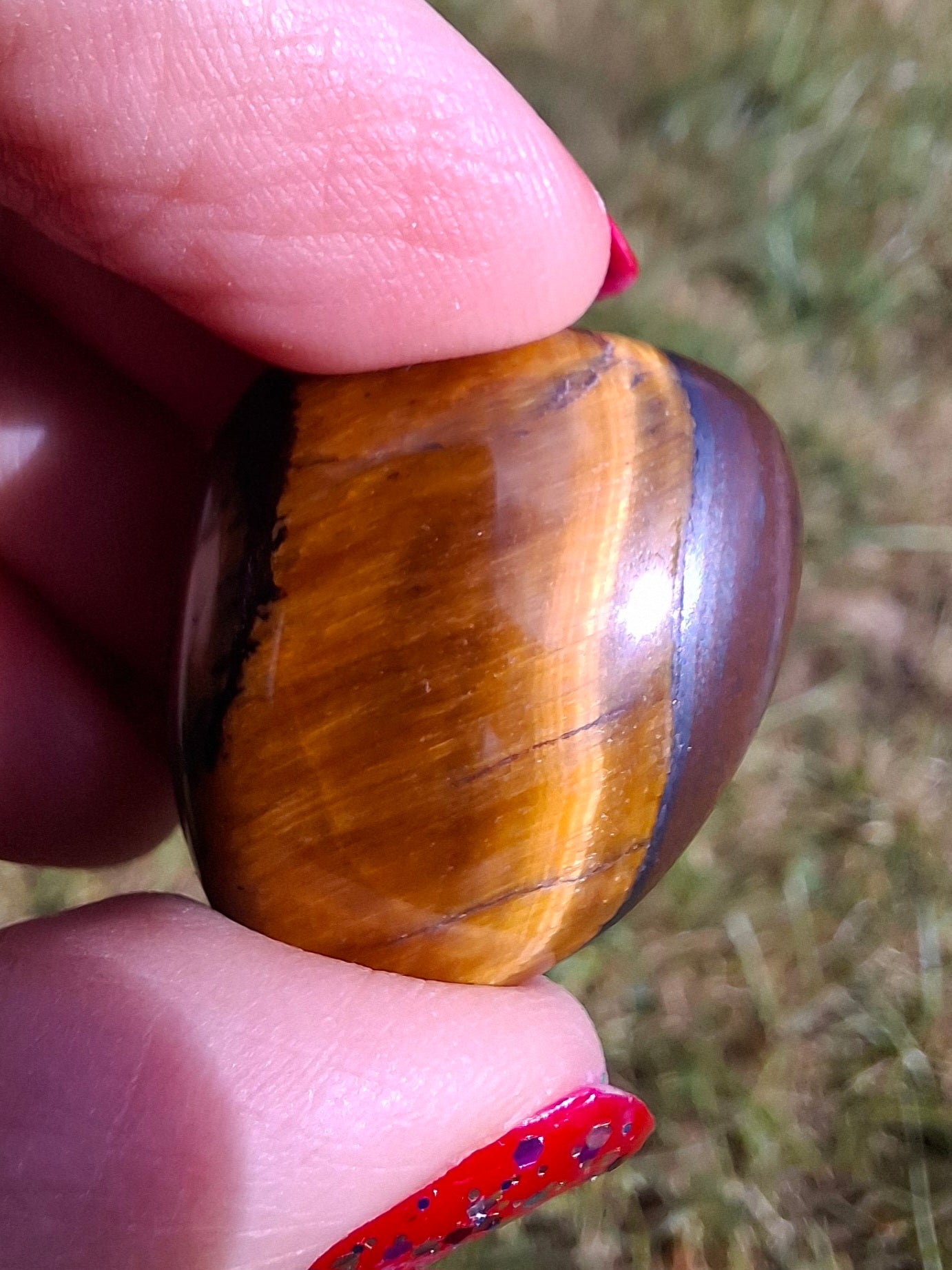 Tigers Eye, Tumble Stone, Crystal (Ref: T135)
