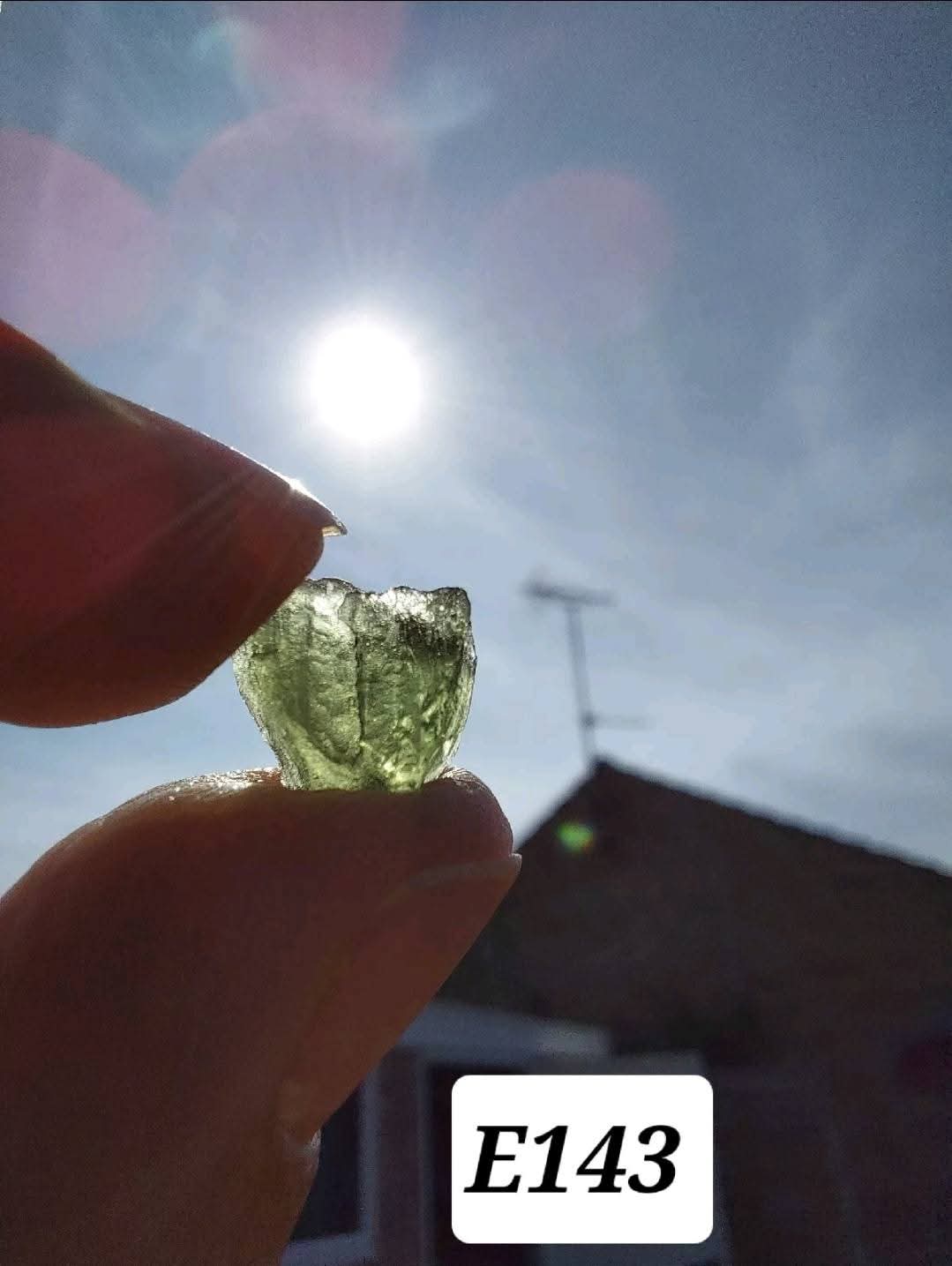 Moldavite Piece, 0.58g, Tektite (Ref: E143)